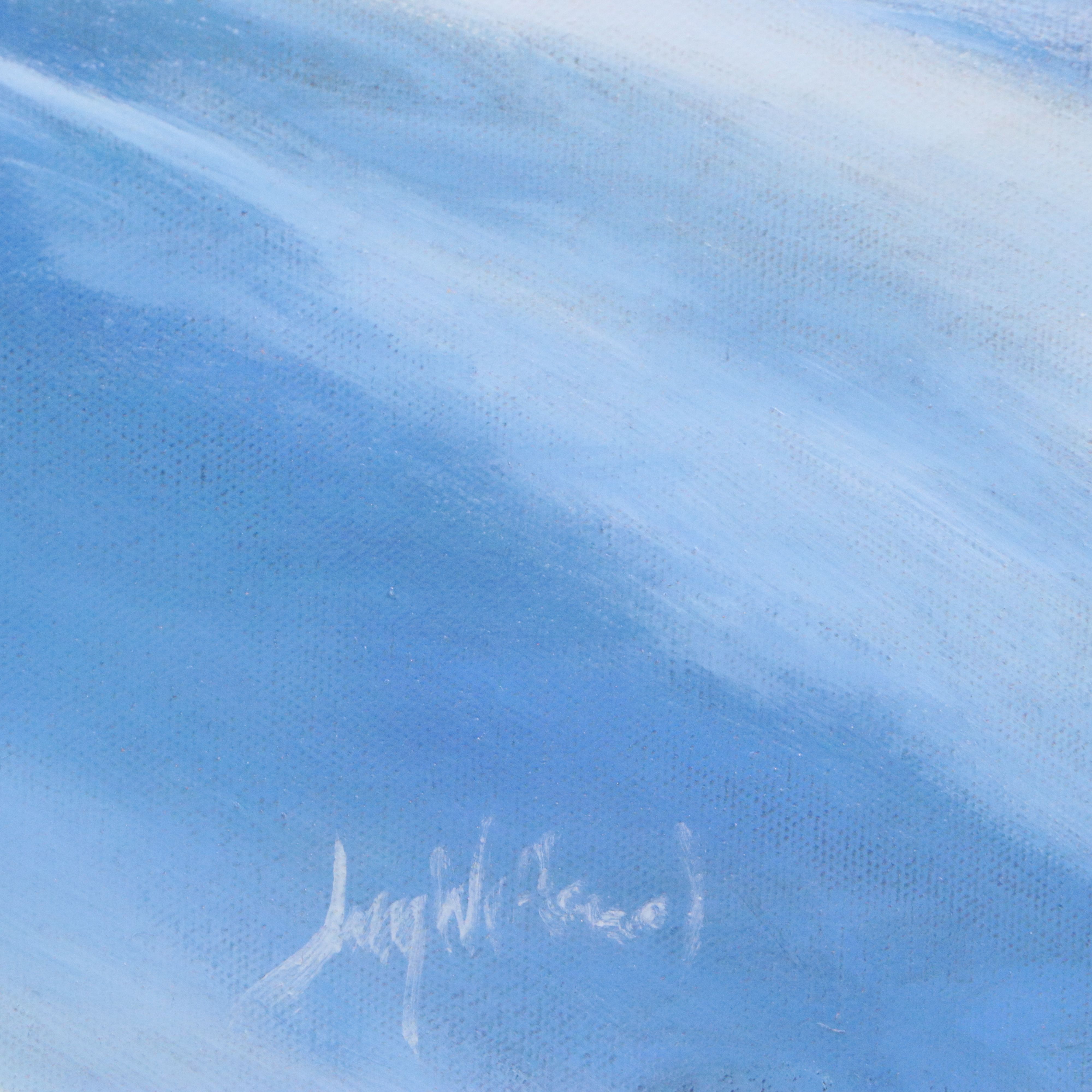 Jay Wilford Oil Painting "Winter Pines," 21st Century