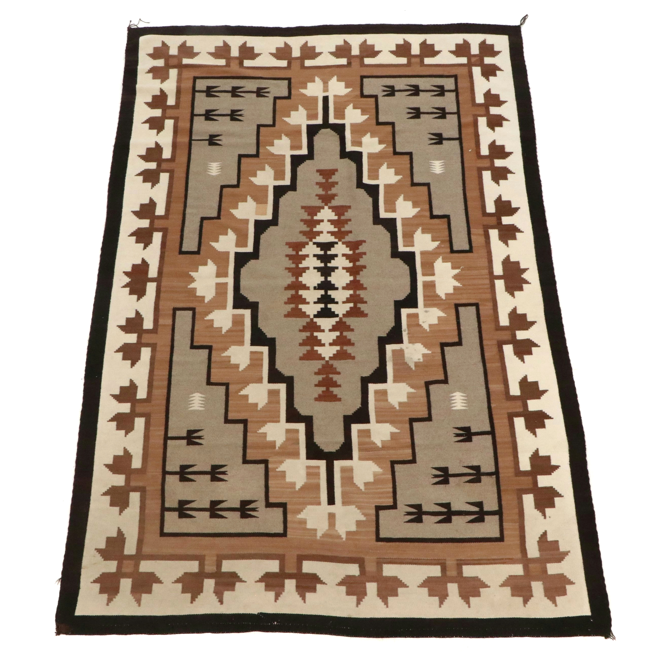 5'7 x 8'11 Handwoven Navajo Eye Dazzler Area Rug