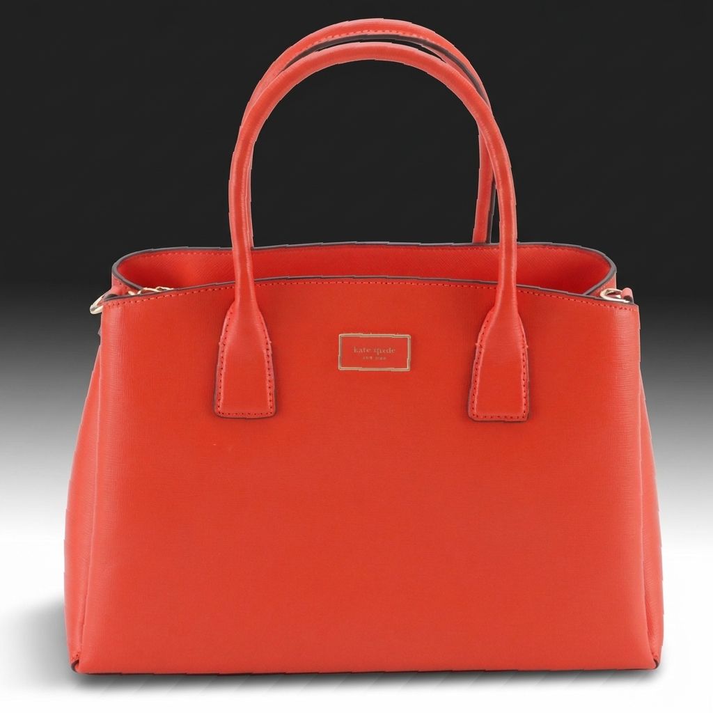 Kate Spade Rase Medium Satchel in Orange Leather