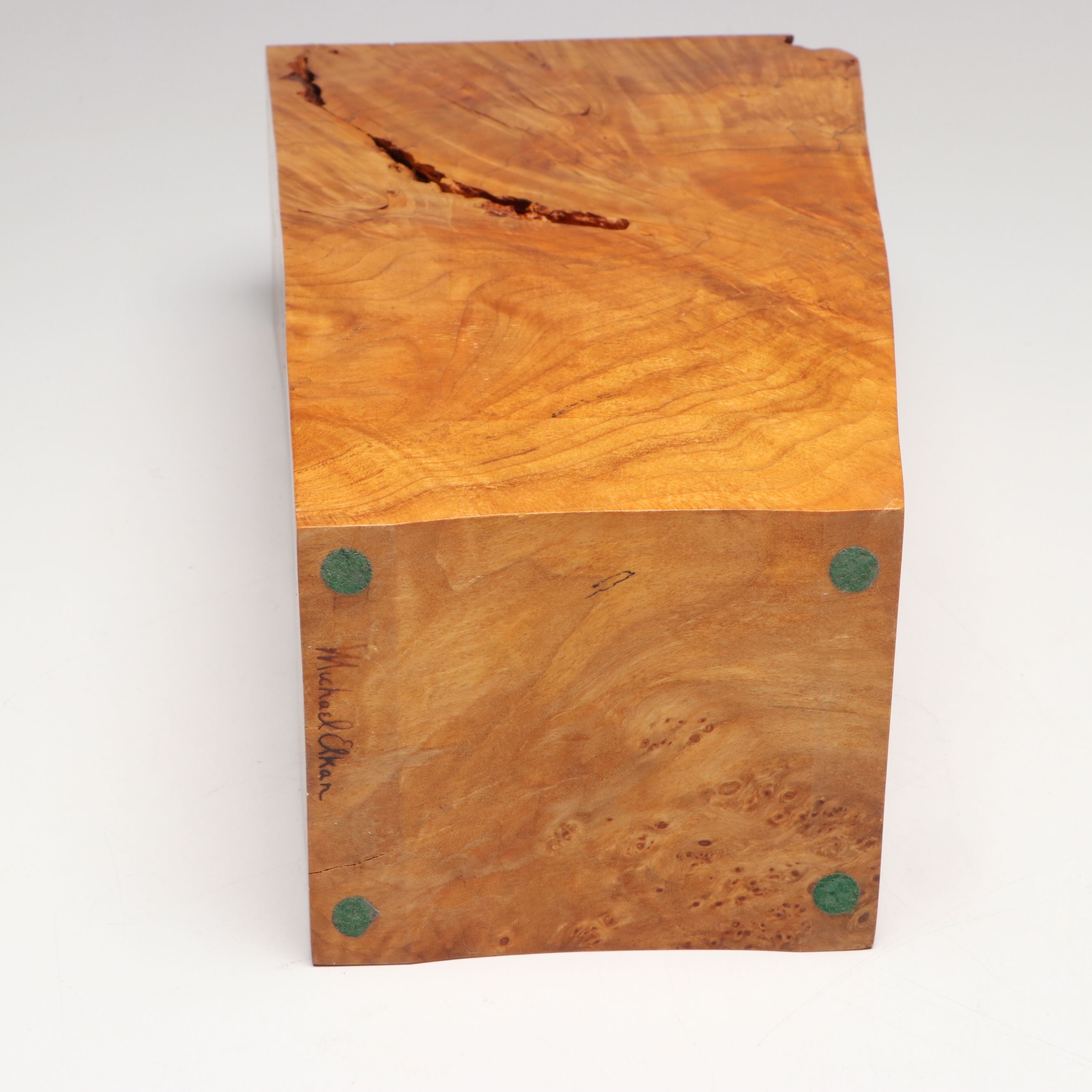 Michael Elkan Stacking Burl Wood Vessels