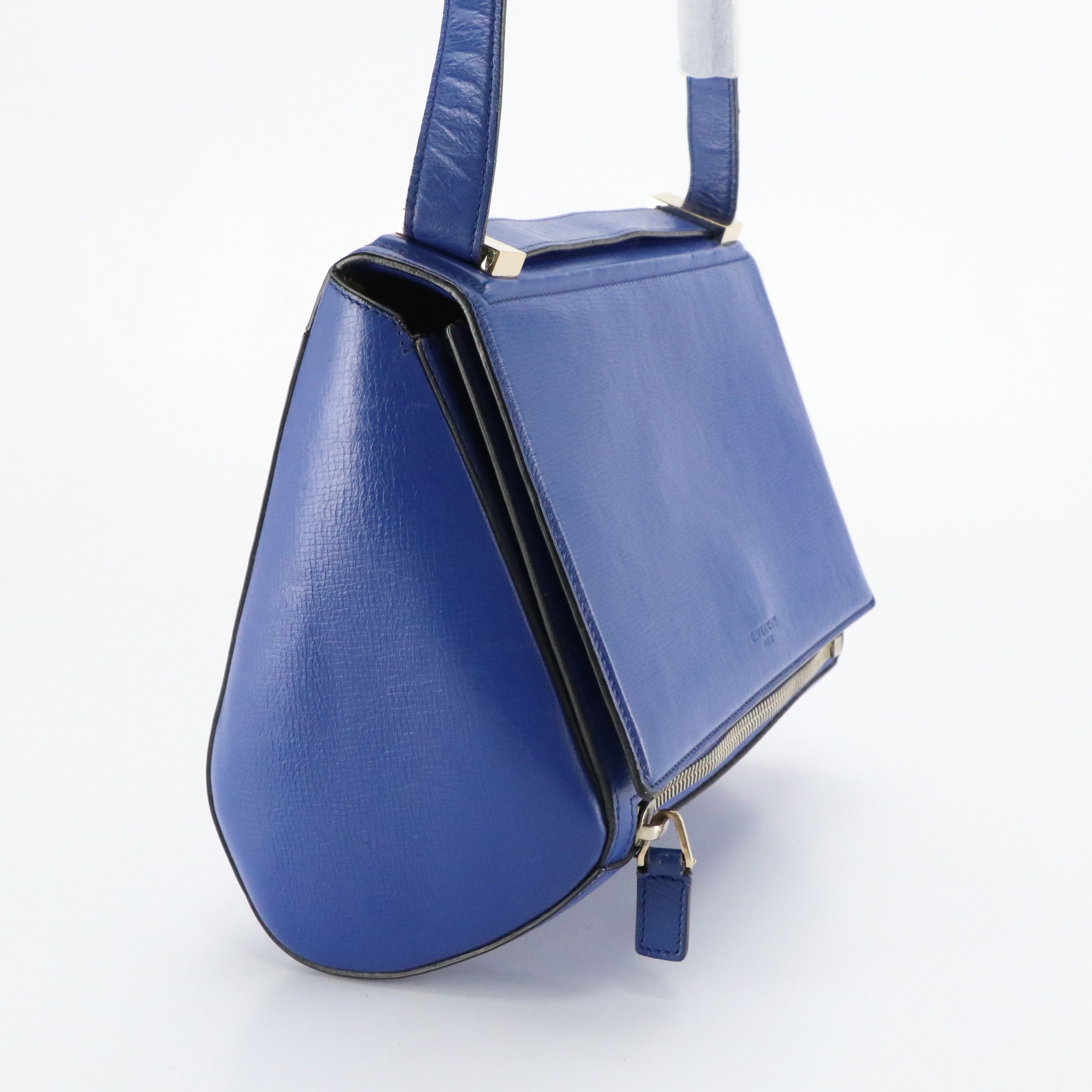 Givenchy Large Pandora Box Crossbody Bag in Royal Blue Leather