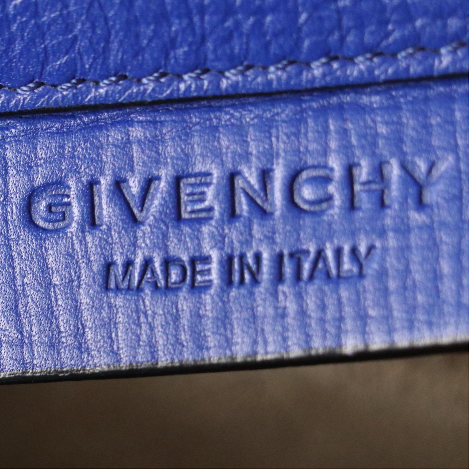 Givenchy Large Pandora Box Crossbody Bag in Royal Blue Leather