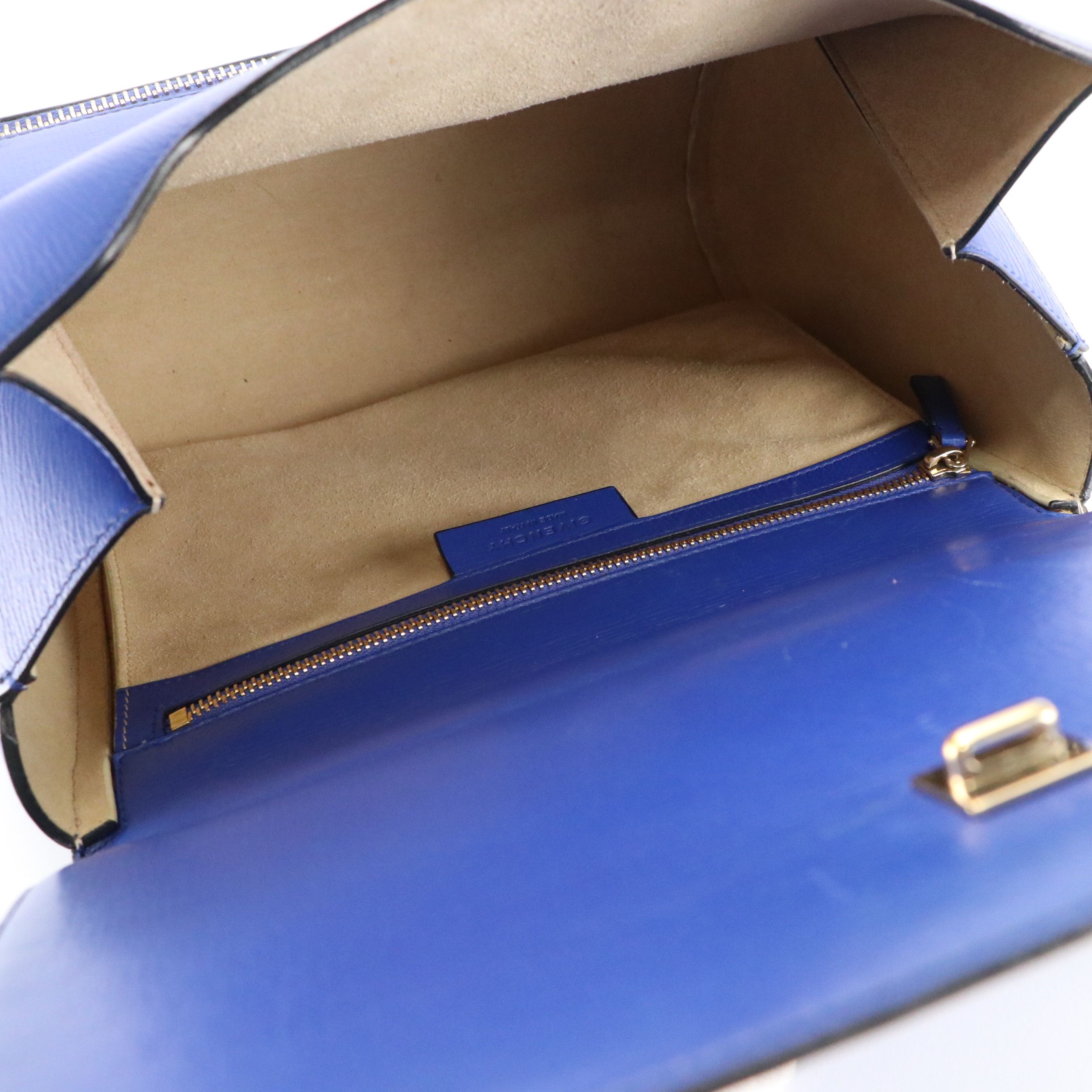 Givenchy Large Pandora Box Crossbody Bag in Royal Blue Leather