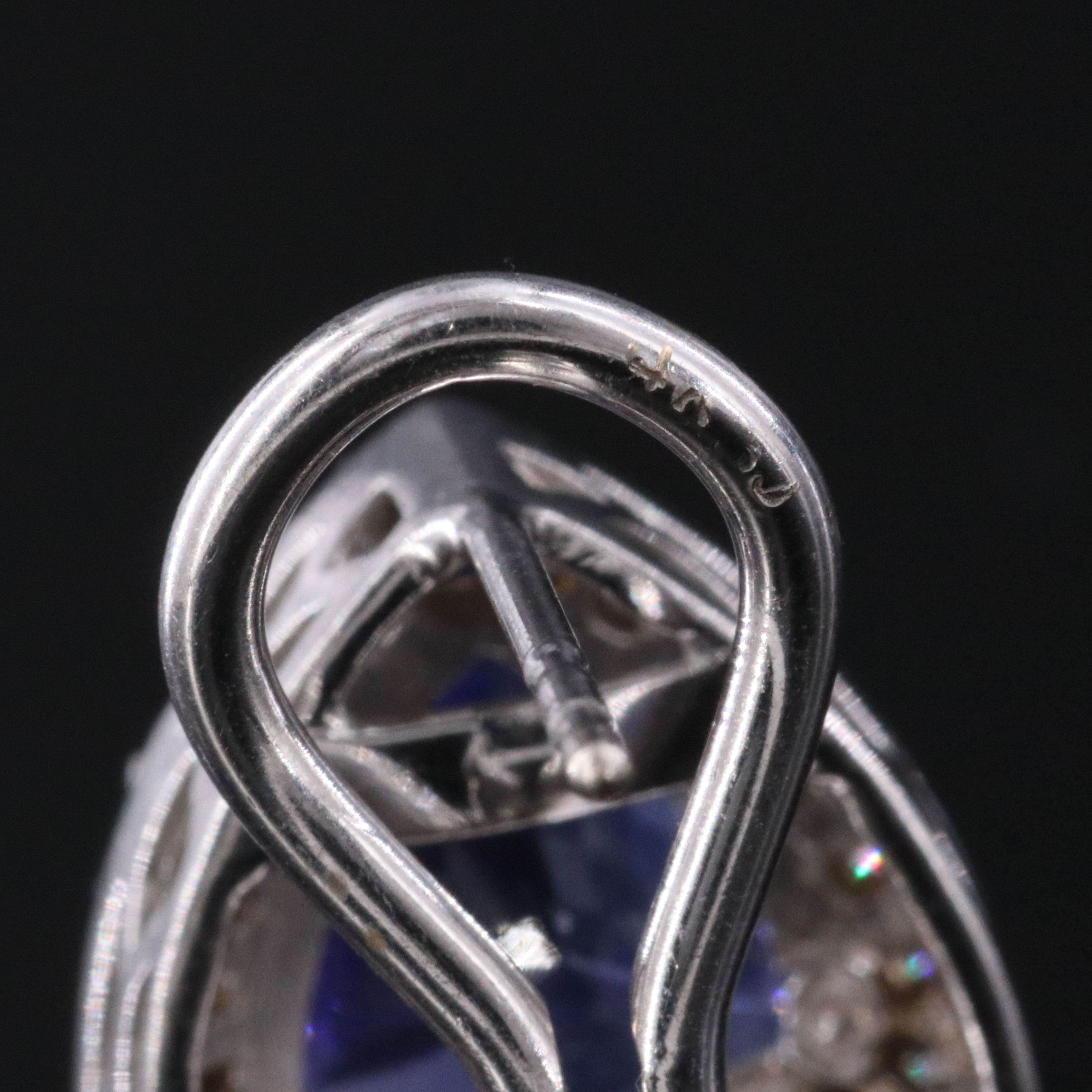 14K Tanzanite and Diamond Earrings