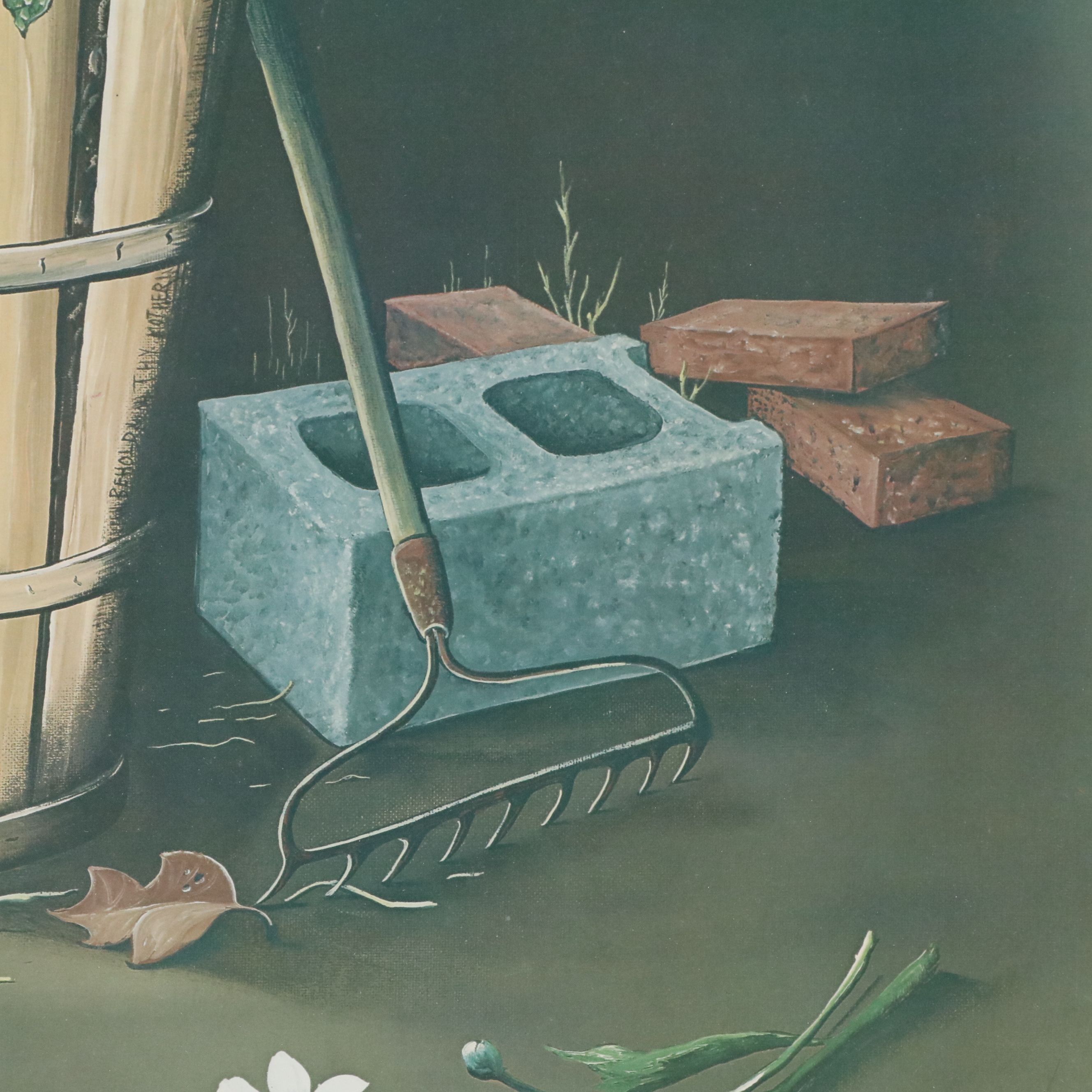 Ken Holland Offset Lithograph "Moma (St. John 19:27)," 1986