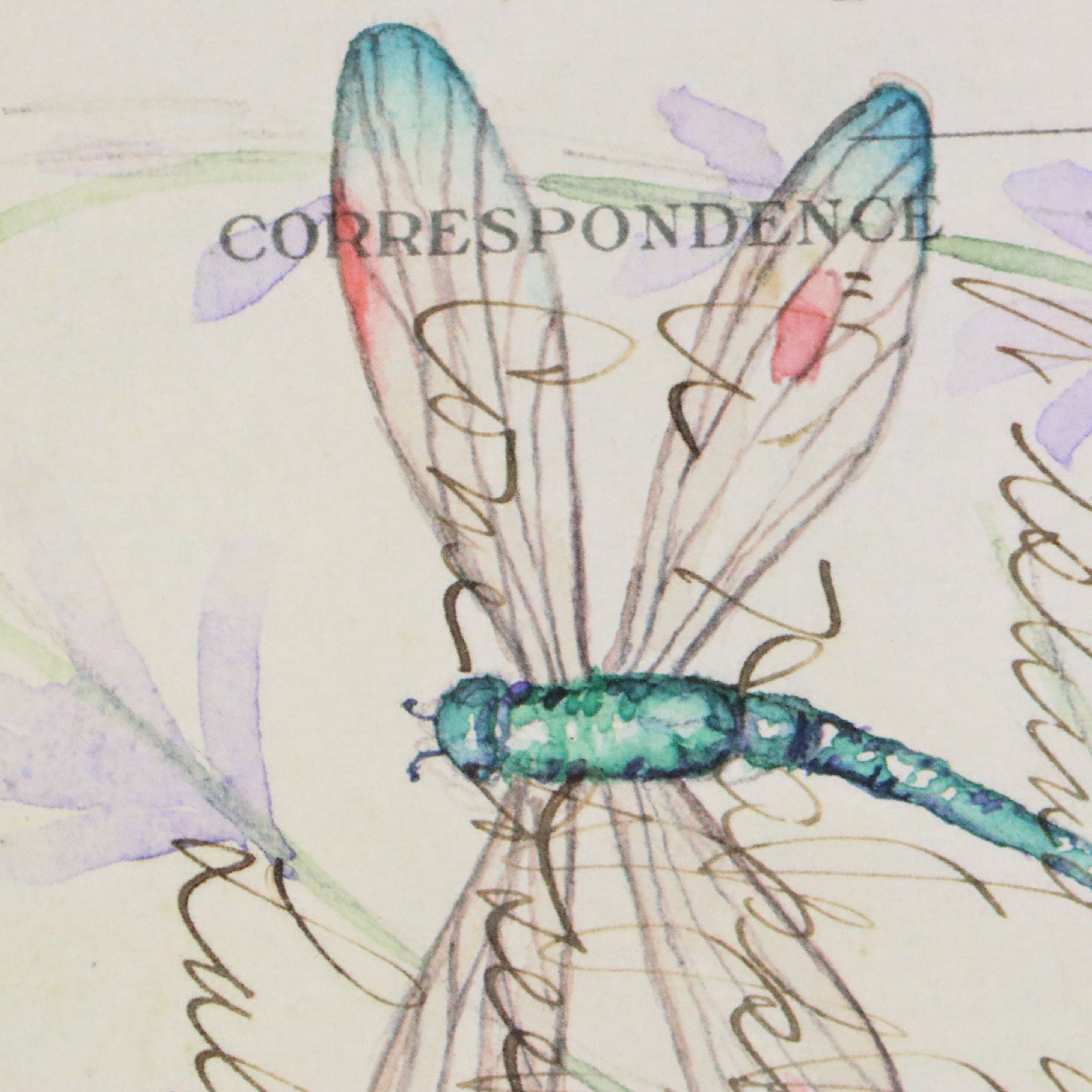 Offset Lithograph After Nancy S. Pallan "Postcard Dragonfly III," 21st Century