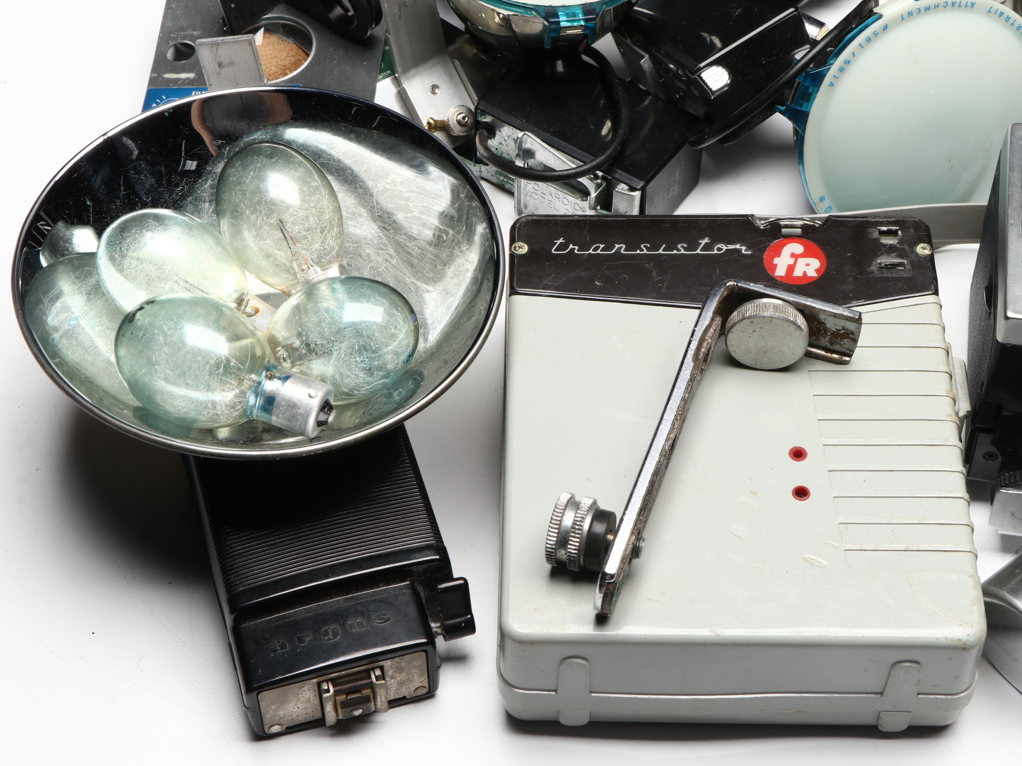 Quantum Instruments Battery with Polaroid and Other Flashes, Mid to Late 20th C.