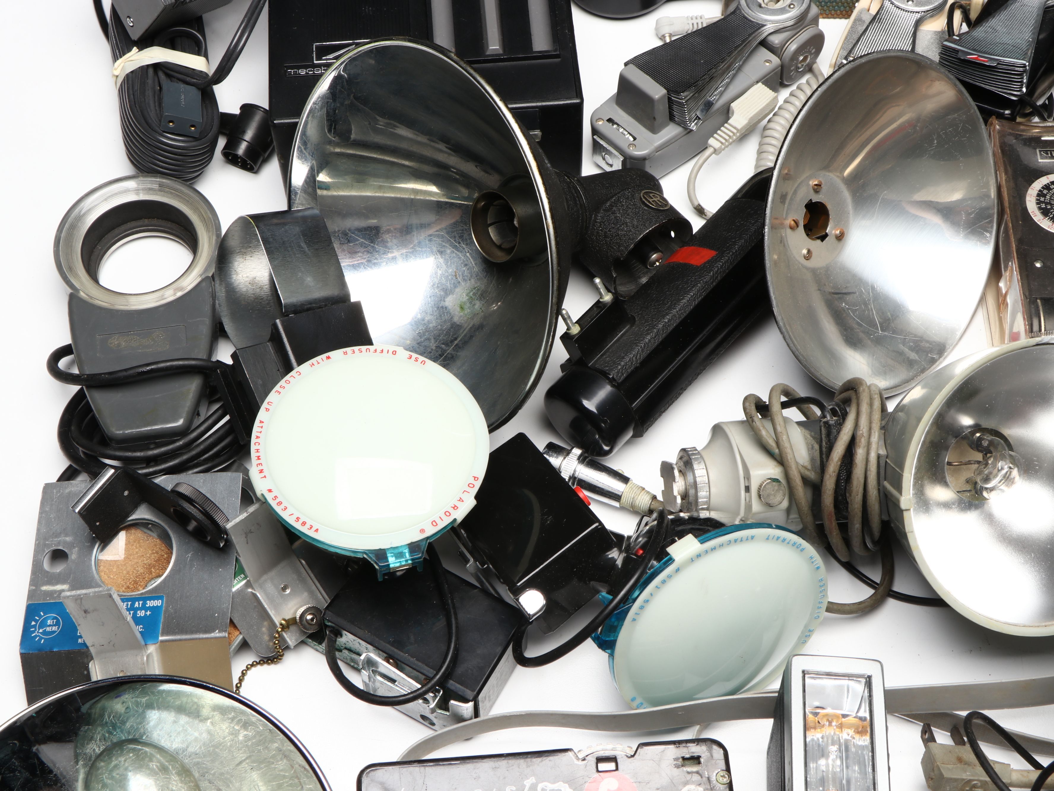 Quantum Instruments Battery with Polaroid and Other Flashes, Mid to Late 20th C.