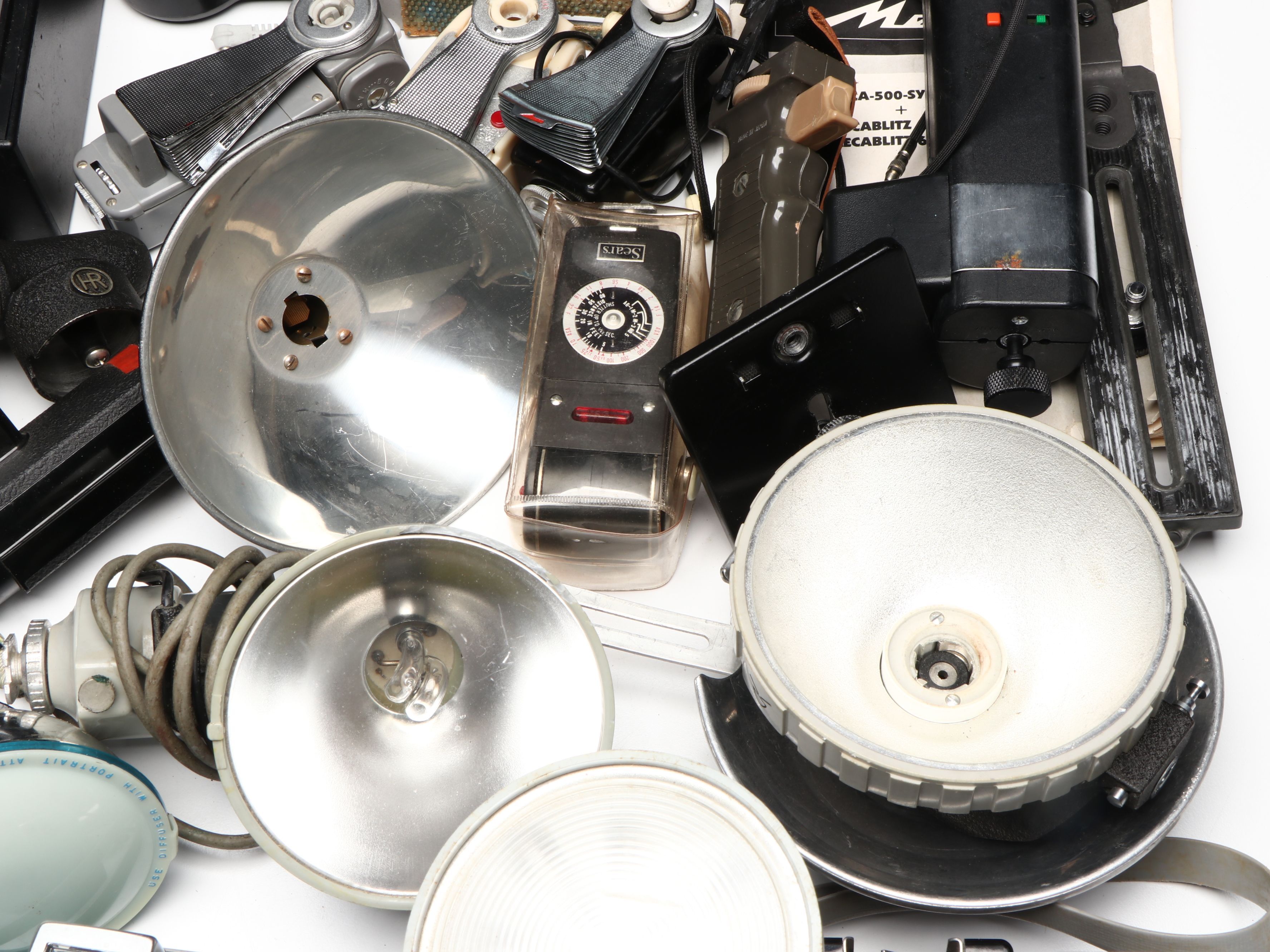 Quantum Instruments Battery with Polaroid and Other Flashes, Mid to Late 20th C.