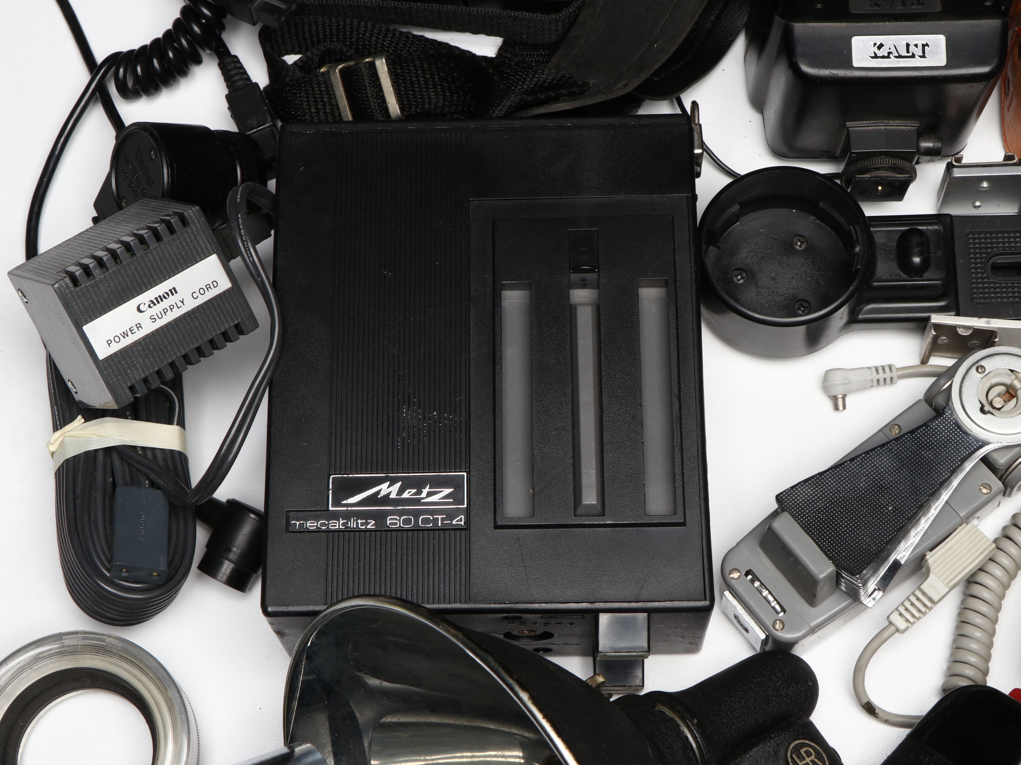 Quantum Instruments Battery with Polaroid and Other Flashes, Mid to Late 20th C.