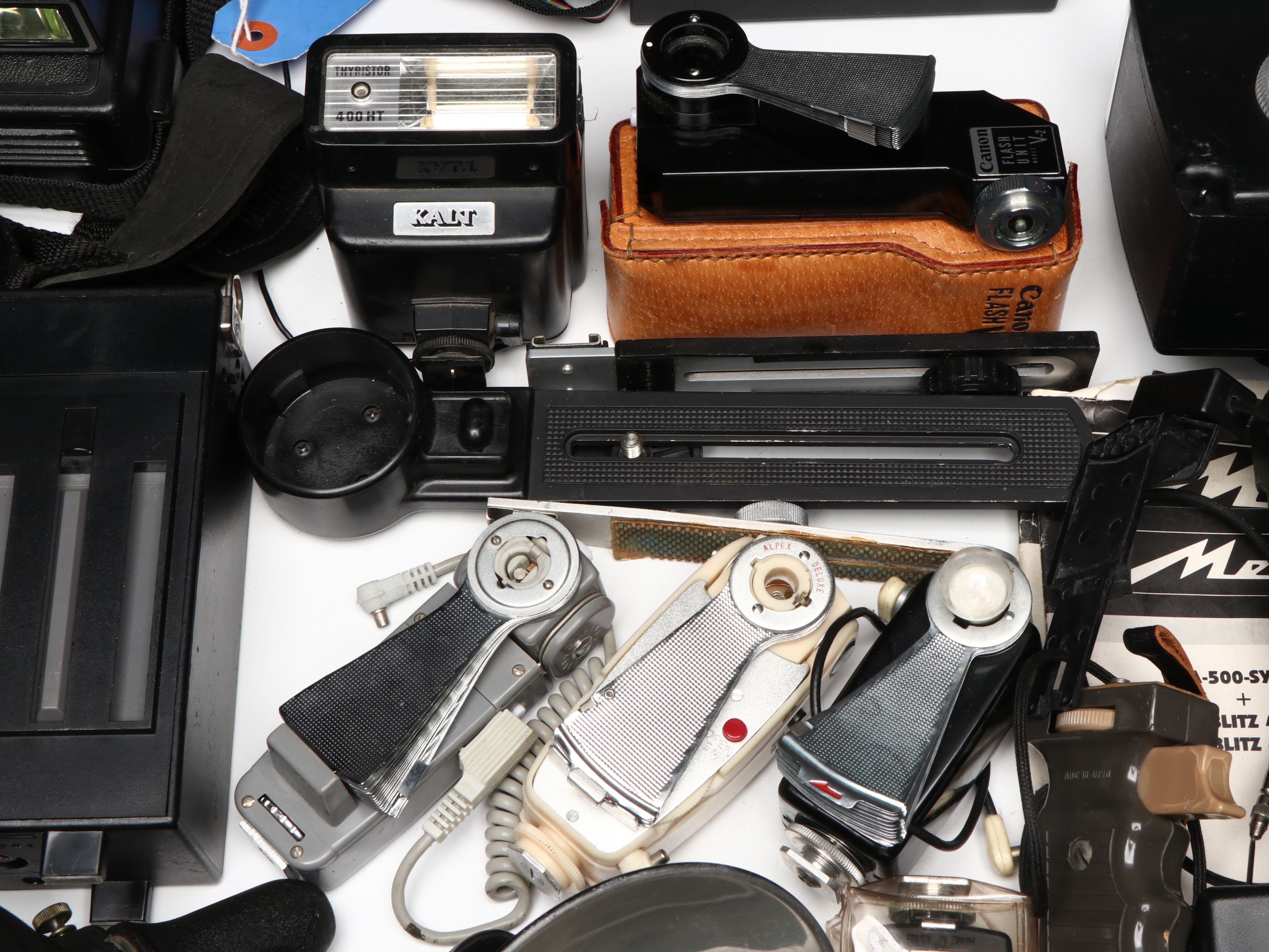 Quantum Instruments Battery with Polaroid and Other Flashes, Mid to Late 20th C.