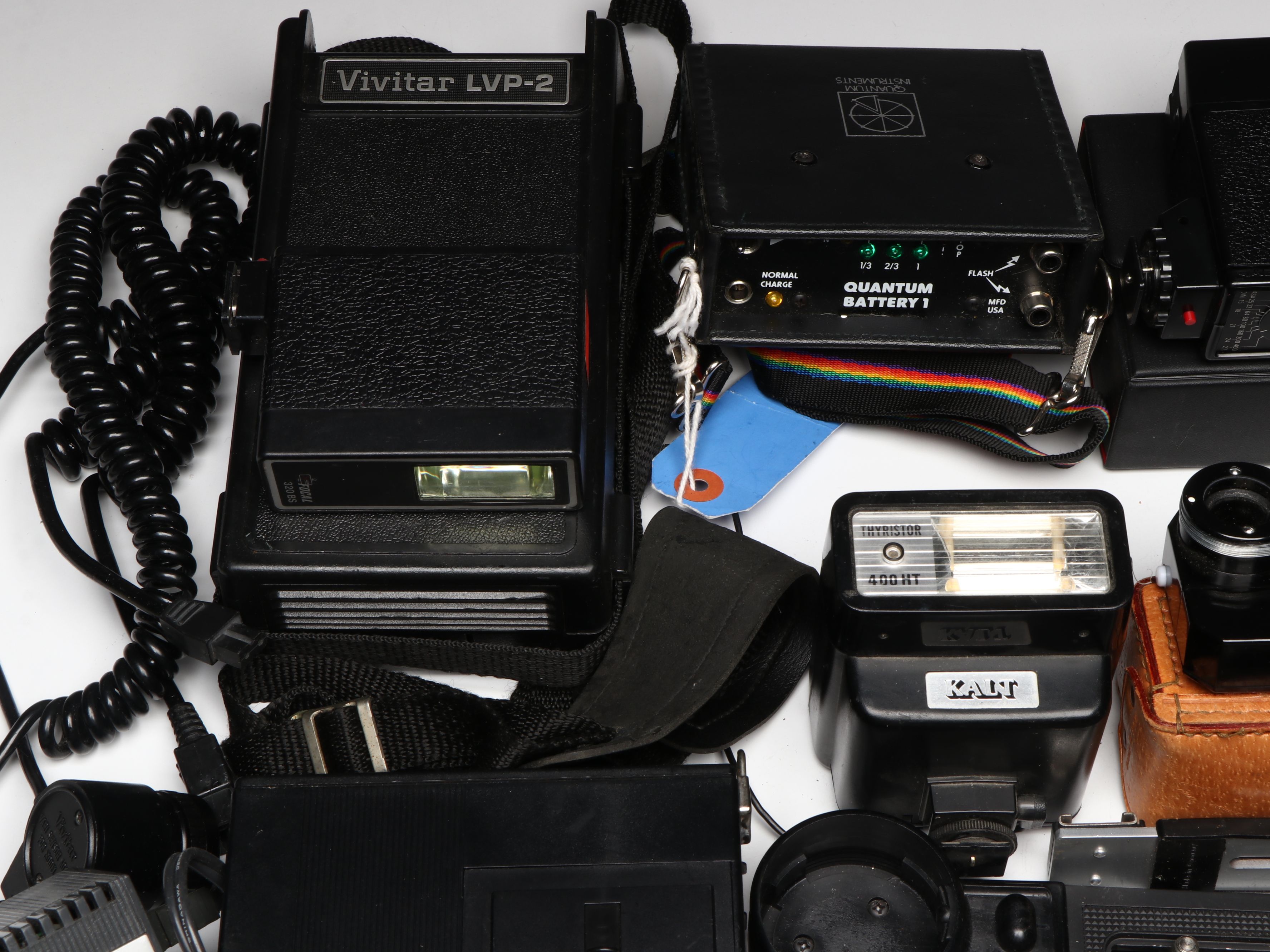 Quantum Instruments Battery with Polaroid and Other Flashes, Mid to Late 20th C.