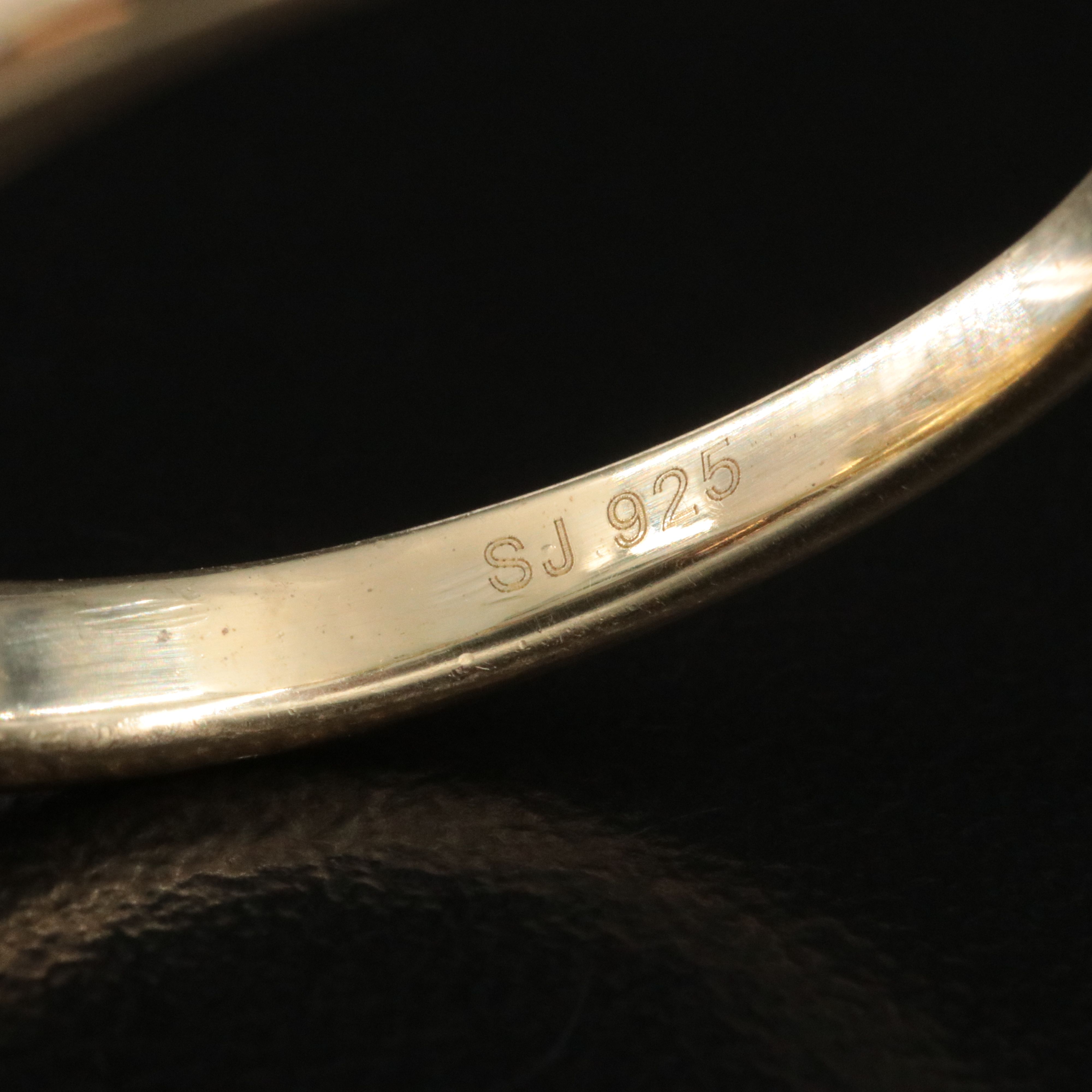 Sterling Diamond Owl Ring with Fancy Color Diamonds