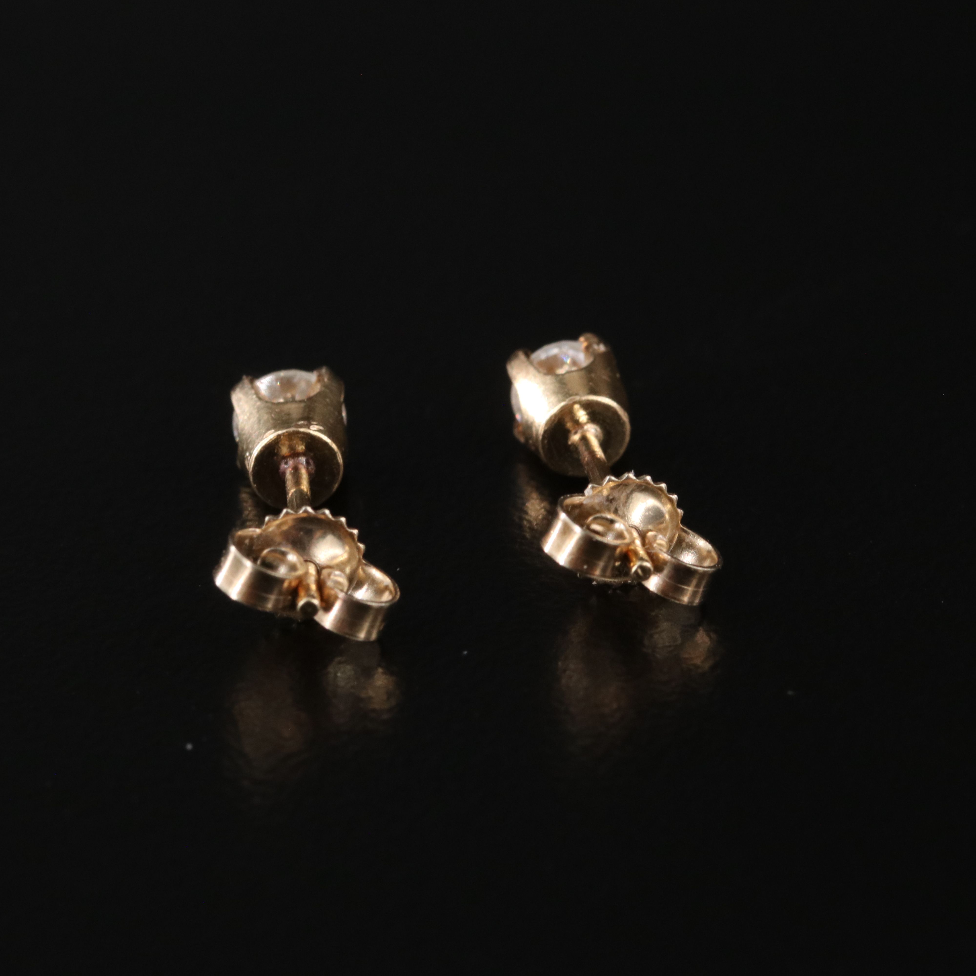 14K 0.45 CTW Diamond Solitaire Earrings