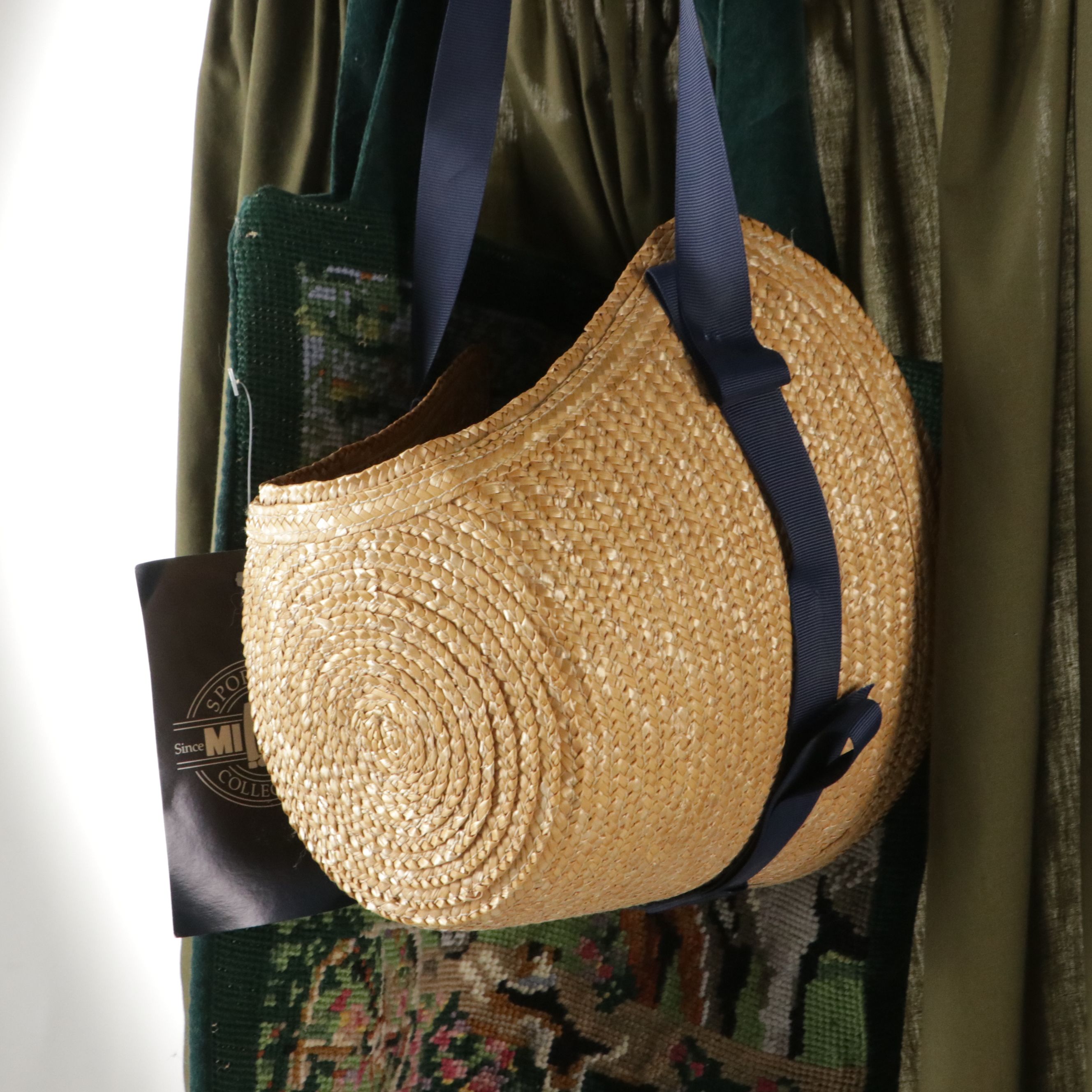 Miller's Horse Needlepoint Bag, Other Vintage Straw Bonnet, Dress, Apron, & More