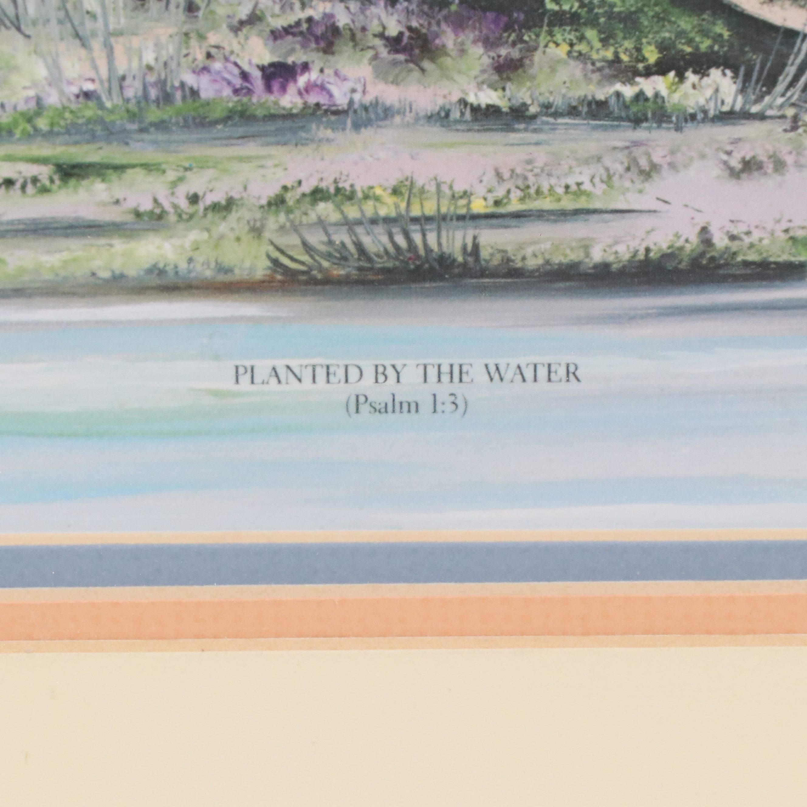 Ken Holland Offset Lithograph "Planted By the Water," 1985