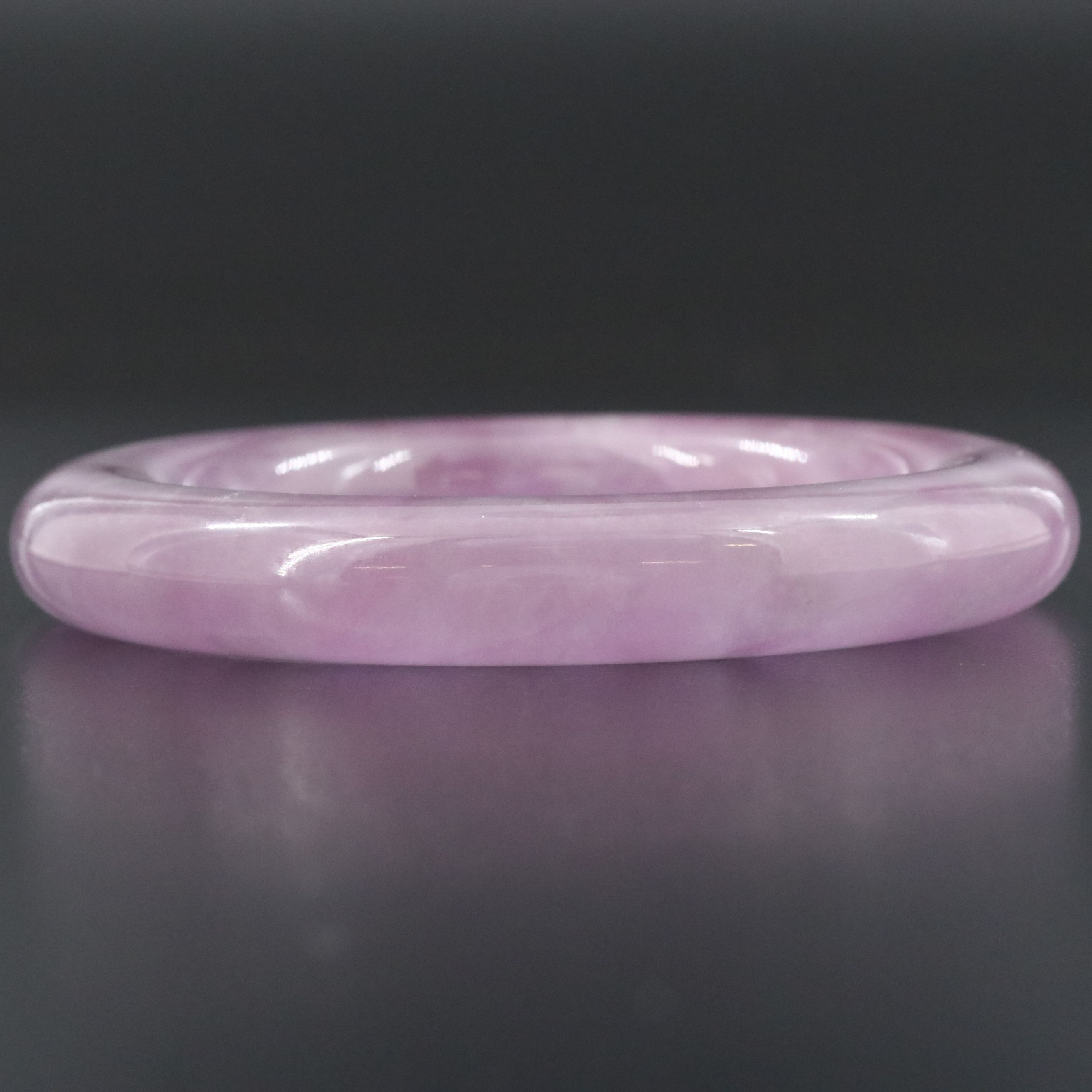 Jadeite Hololith Bangle Bracelet