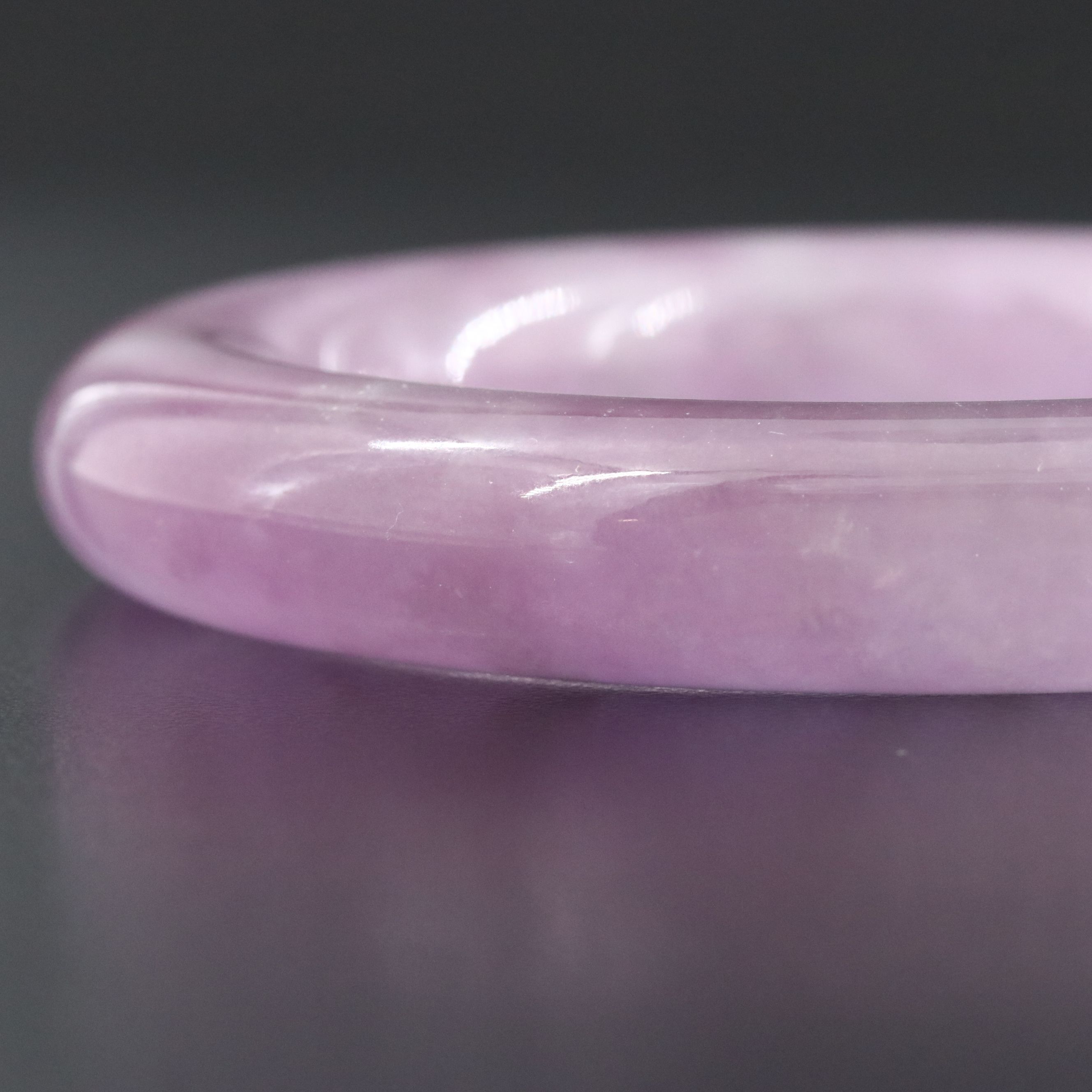 Jadeite Hololith Bangle Bracelet