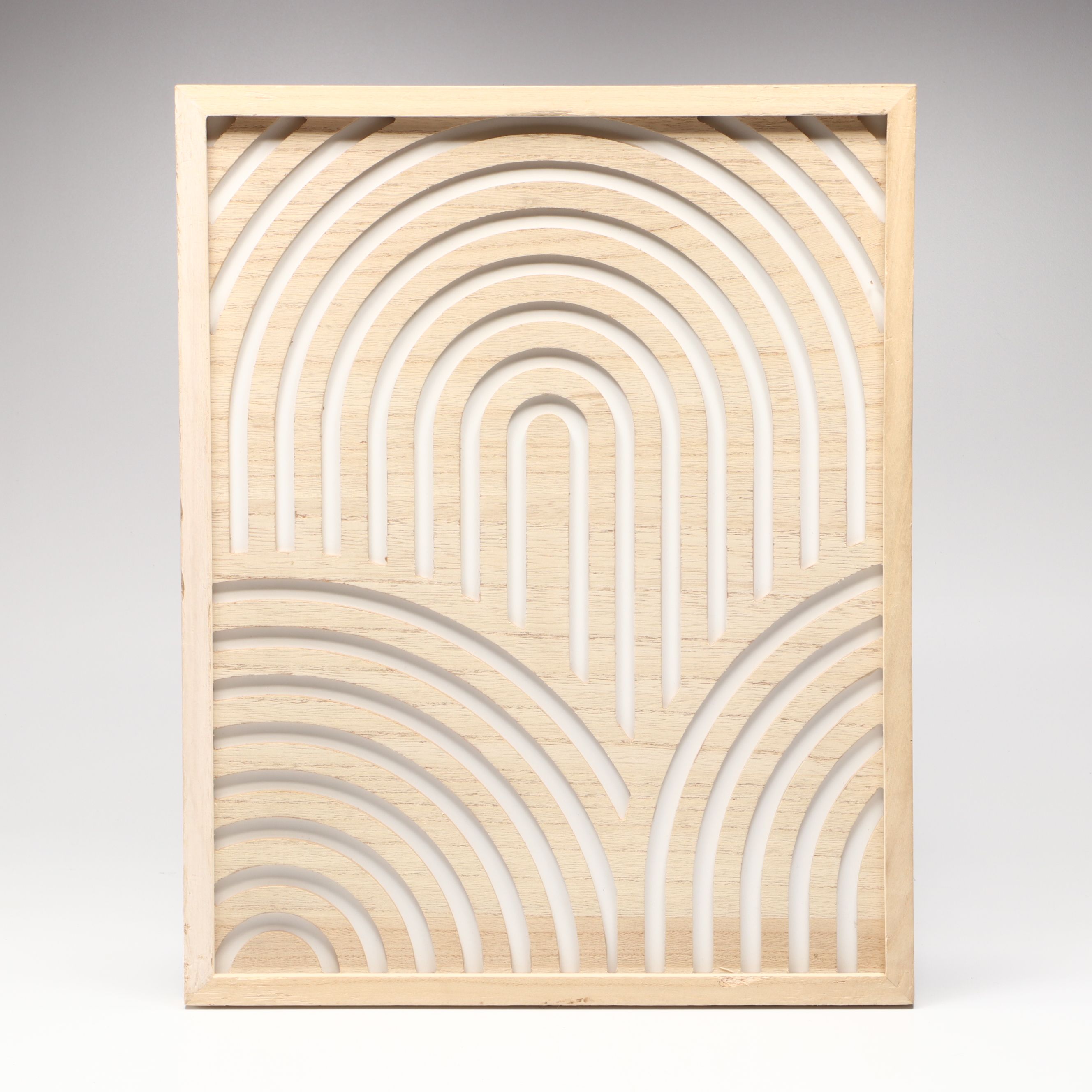 Minimalist Style Geometric Wooden Wall Art Panels