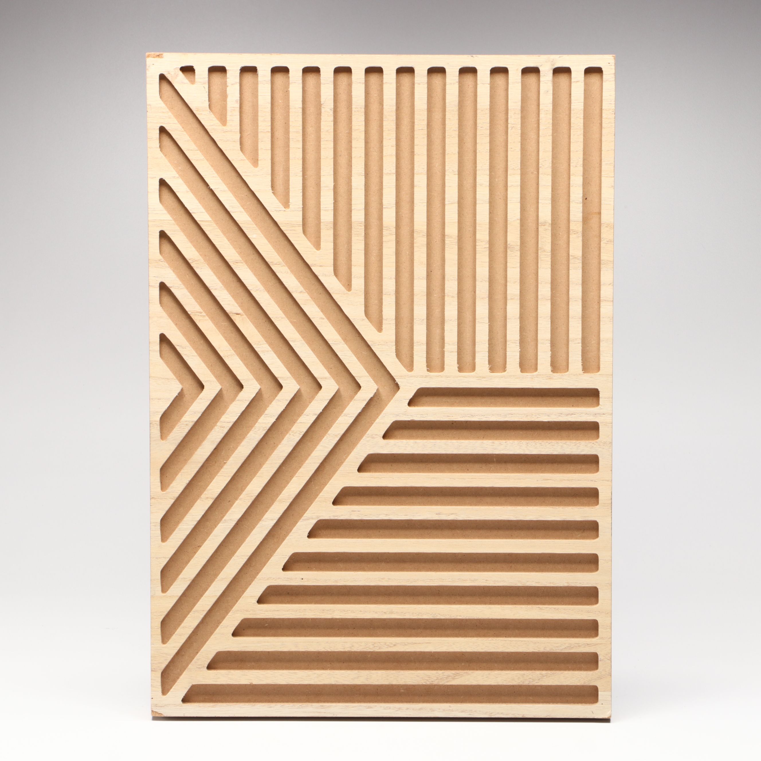 Minimalist Style Geometric Wooden Wall Art Panels