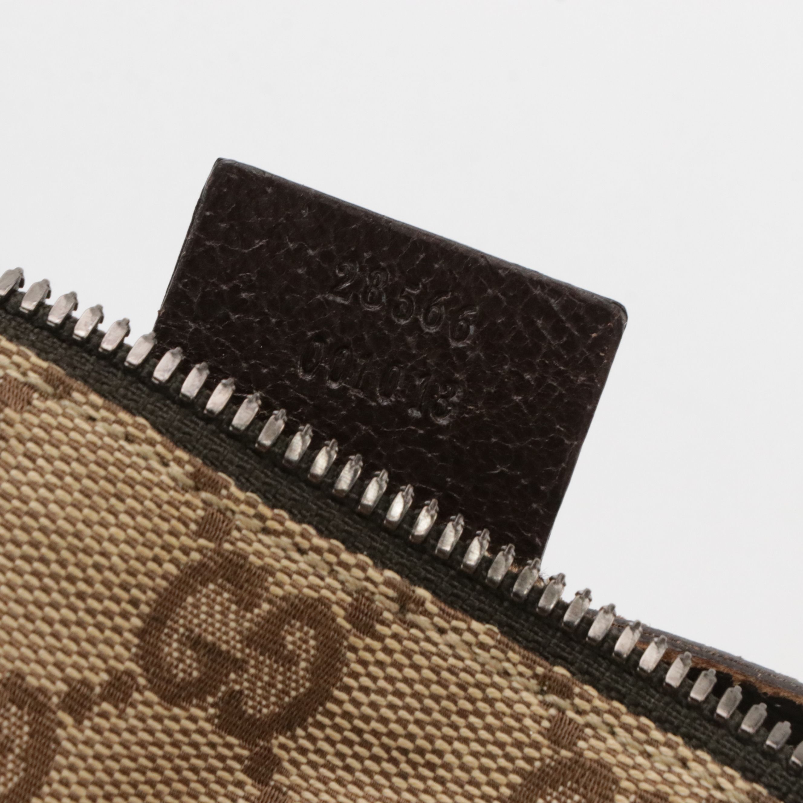 Gucci Double Pocket Belt Bag in Brown GG Canvas and Leather