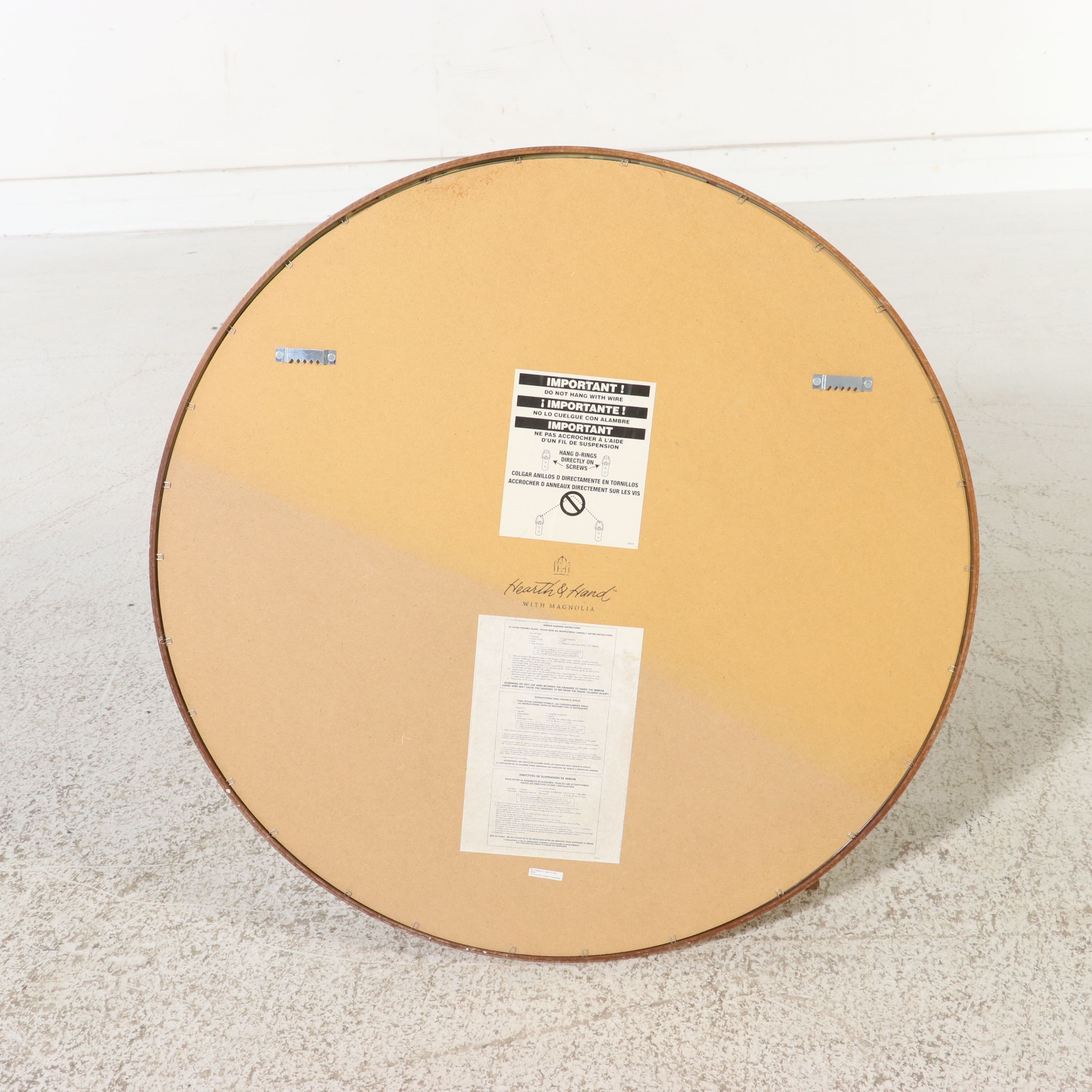 Hearth & Hand with Magnolia Minimalist Round Wall Mirror