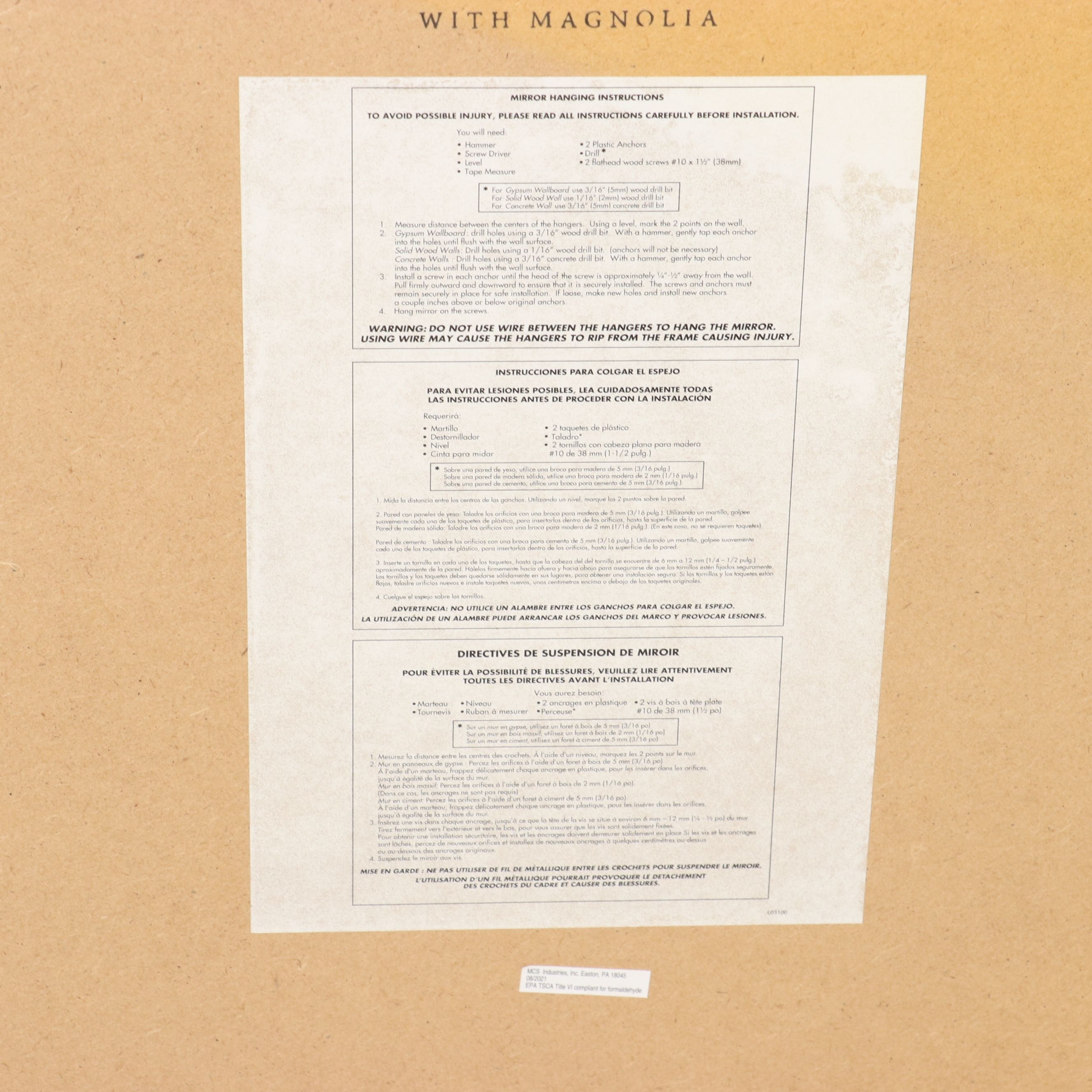 Hearth & Hand with Magnolia Minimalist Round Wall Mirror