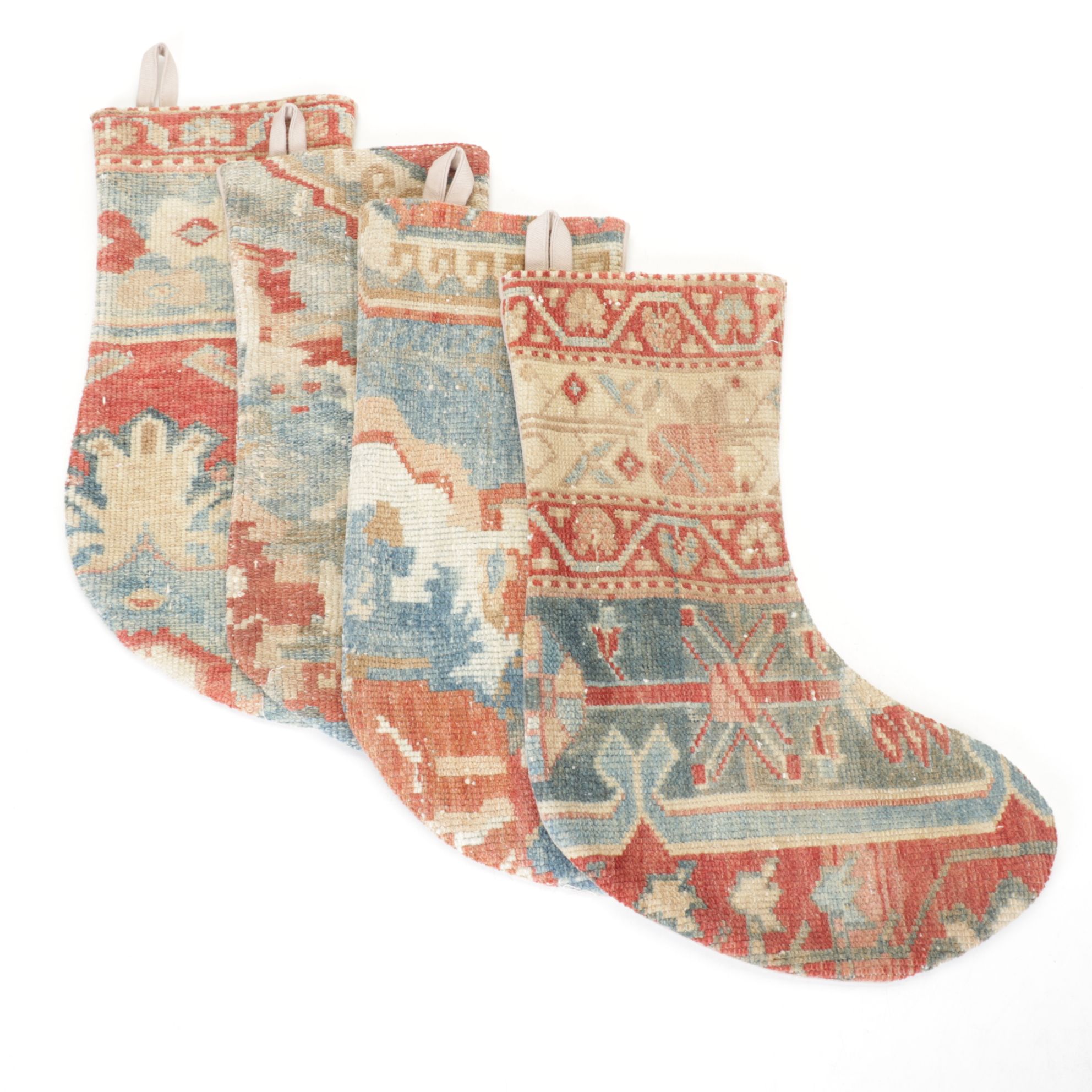 Handcrafted Turkish Rug Christmas Stockings