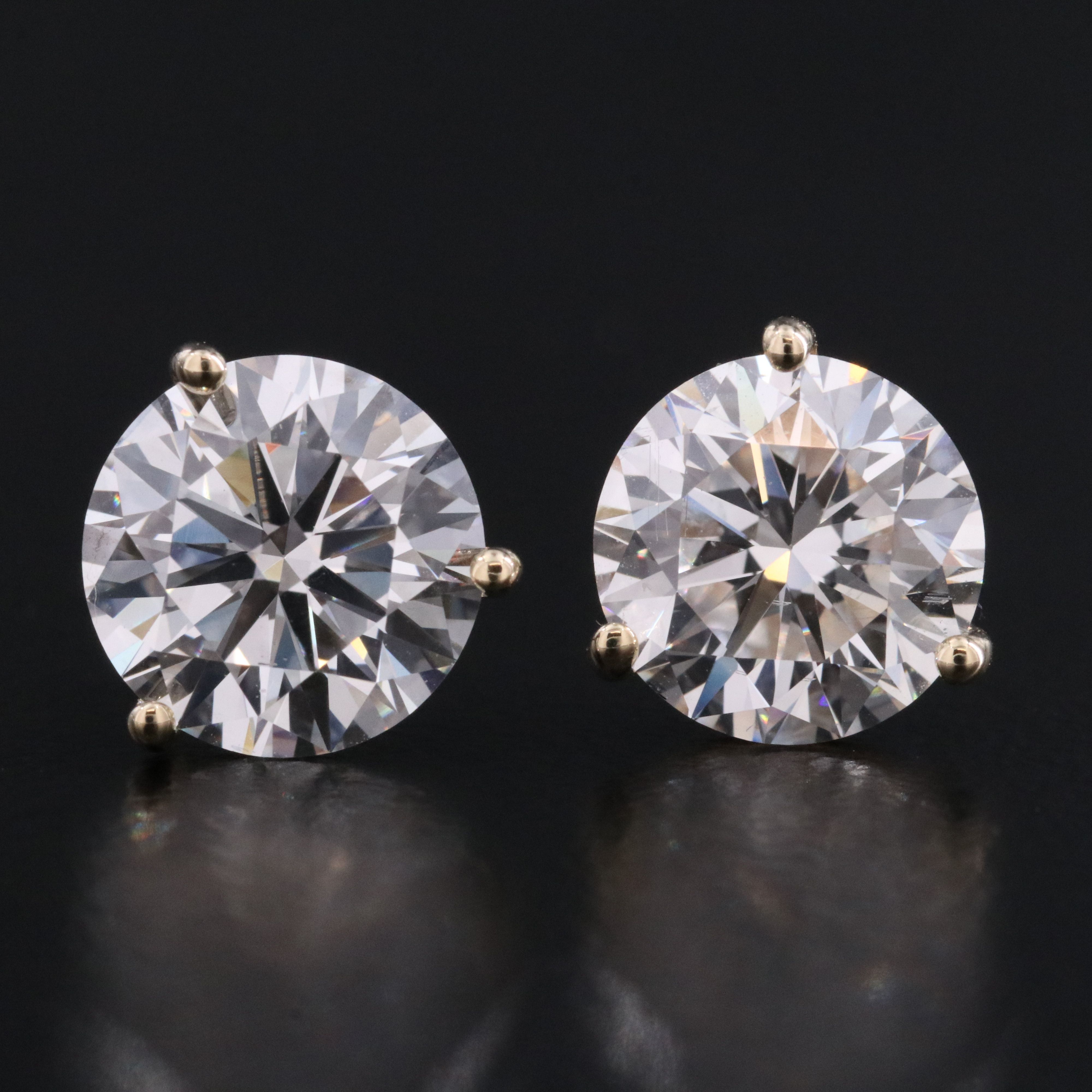 14K 4.00 CTW Lab Grown Diamond Stud Earrings