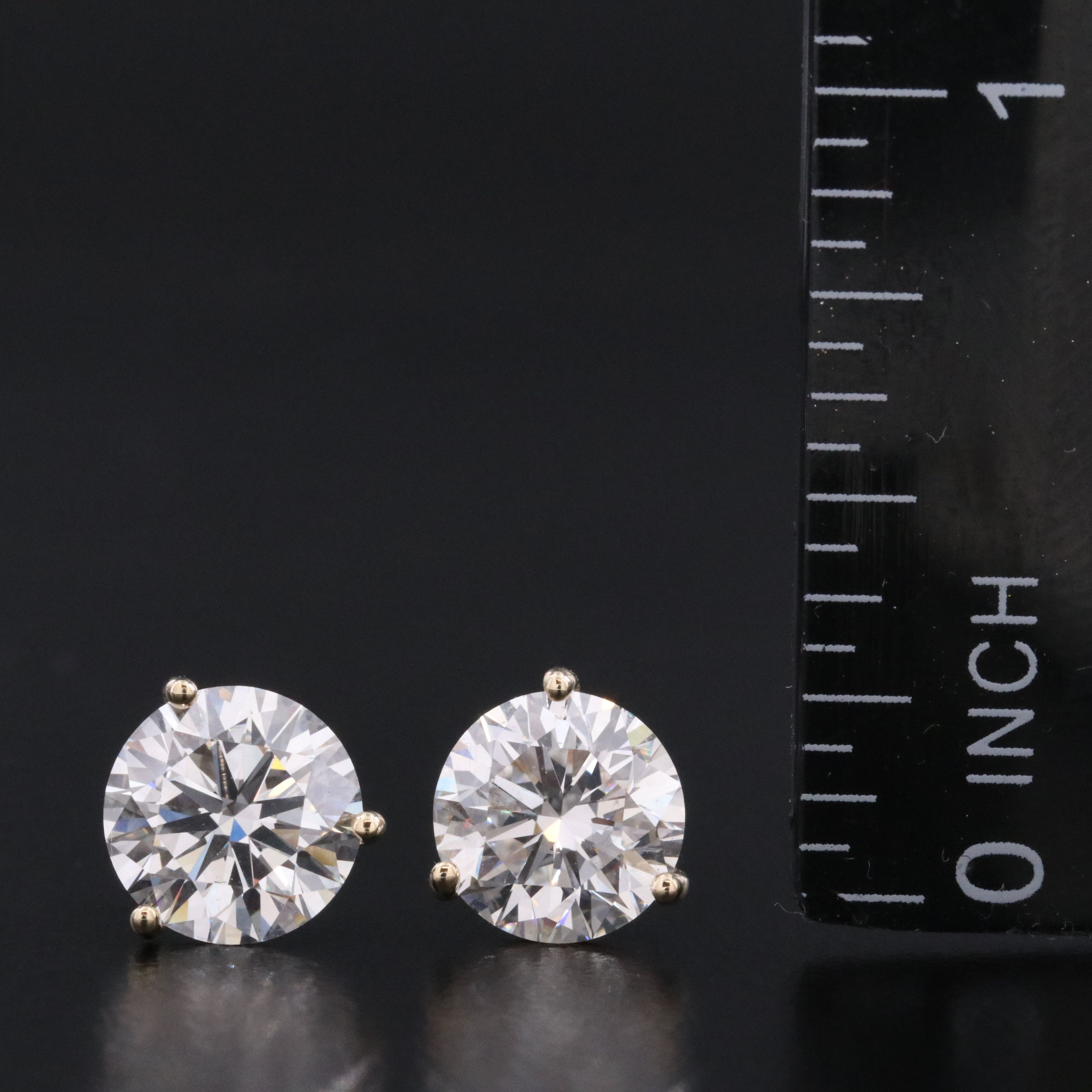 14K 4.00 CTW Lab Grown Diamond Stud Earrings
