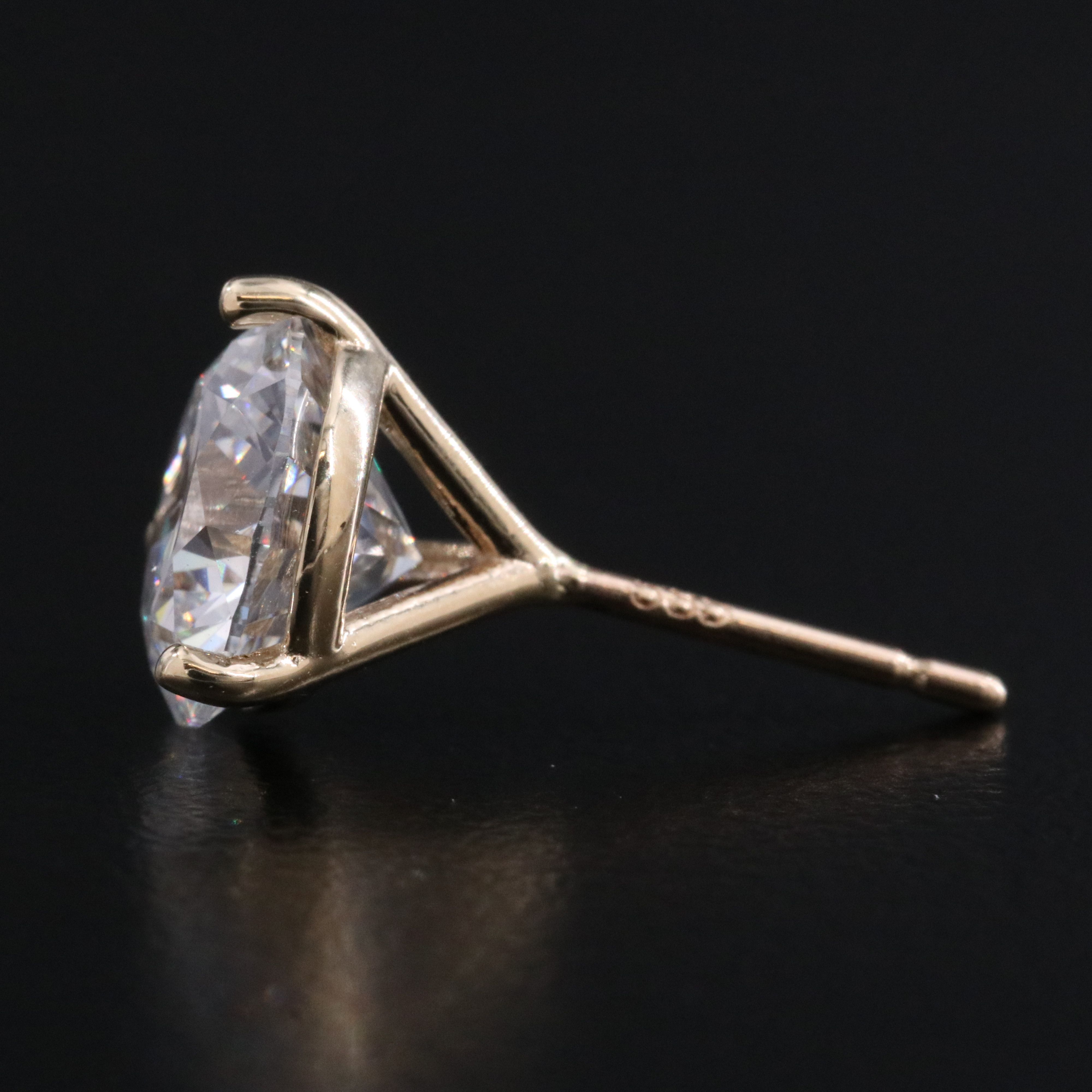 14K 4.00 CTW Lab Grown Diamond Stud Earrings