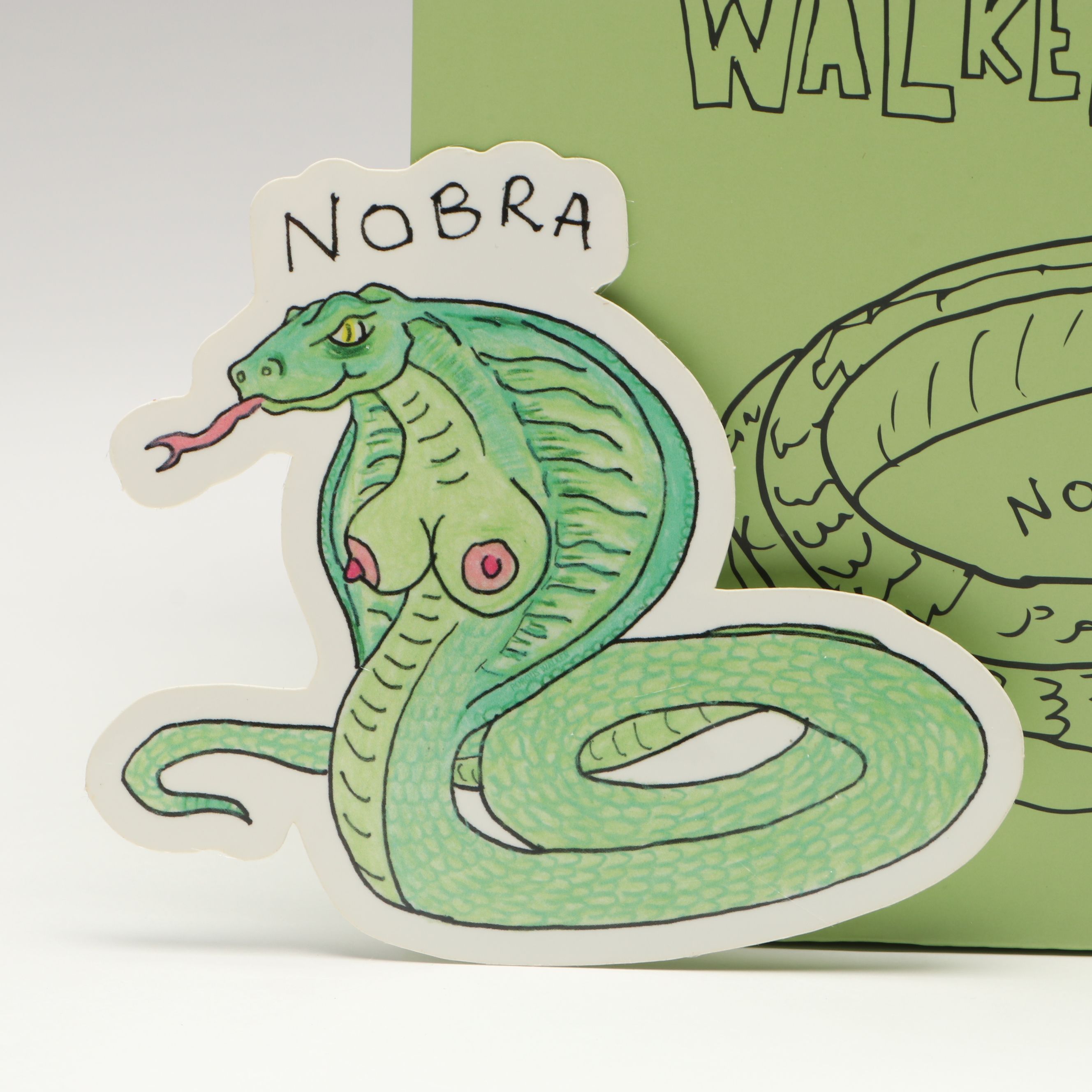 Porous Walker "Nobra" Hand-Painted Ceramic Cobra Ashtray