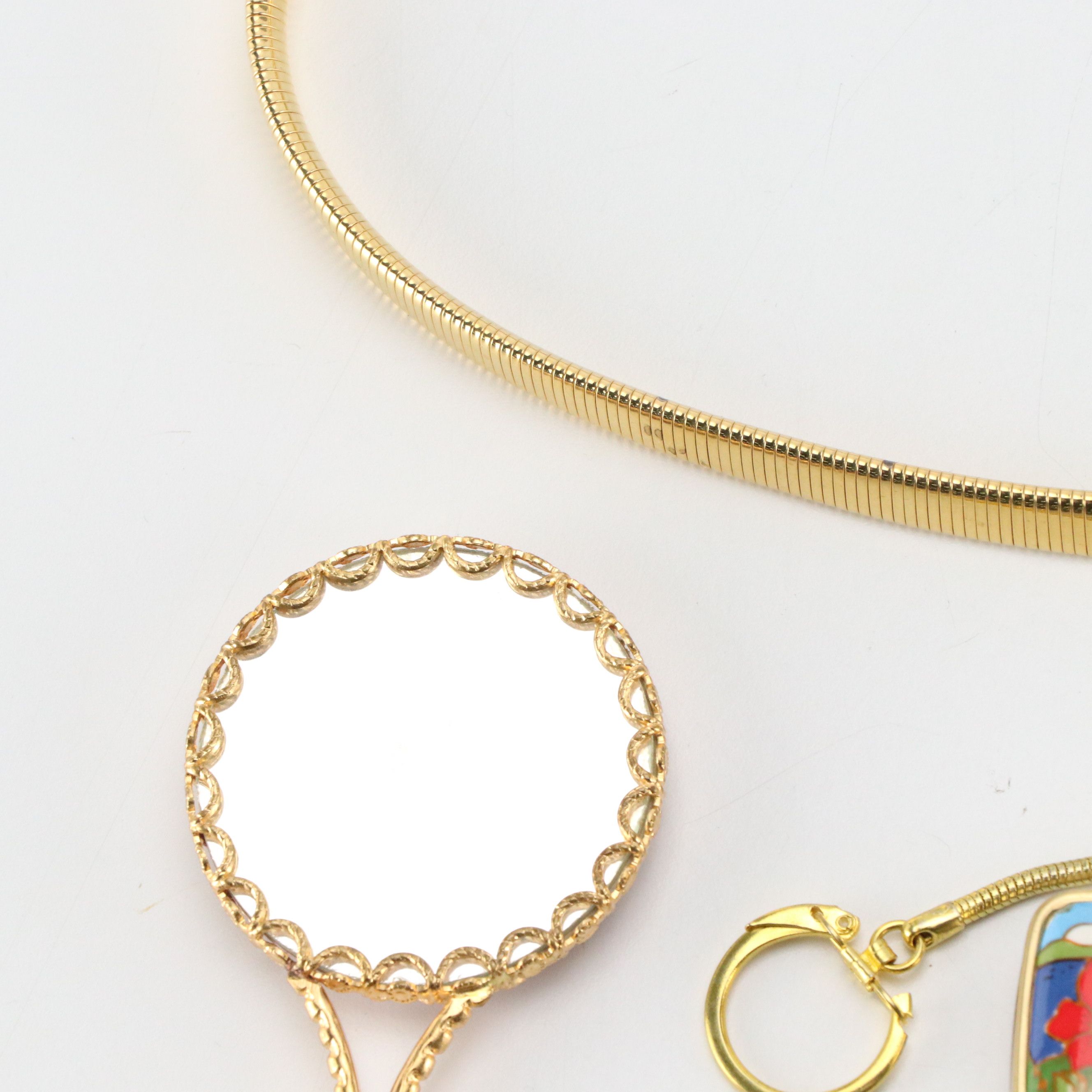 Les Bernard Gilt Metal Belt with Barrette Collection and More Items