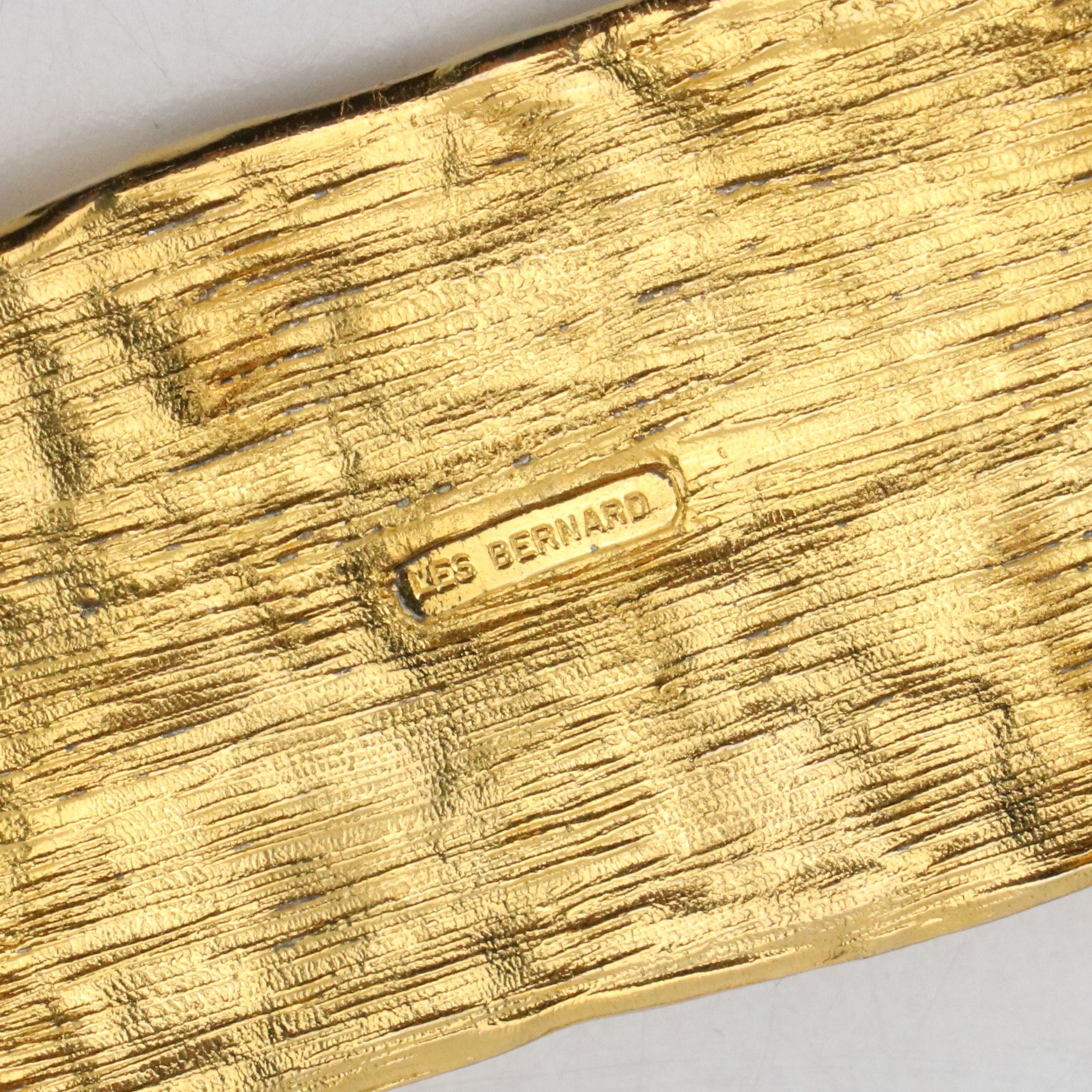 Les Bernard Gilt Metal Belt with Barrette Collection and More Items