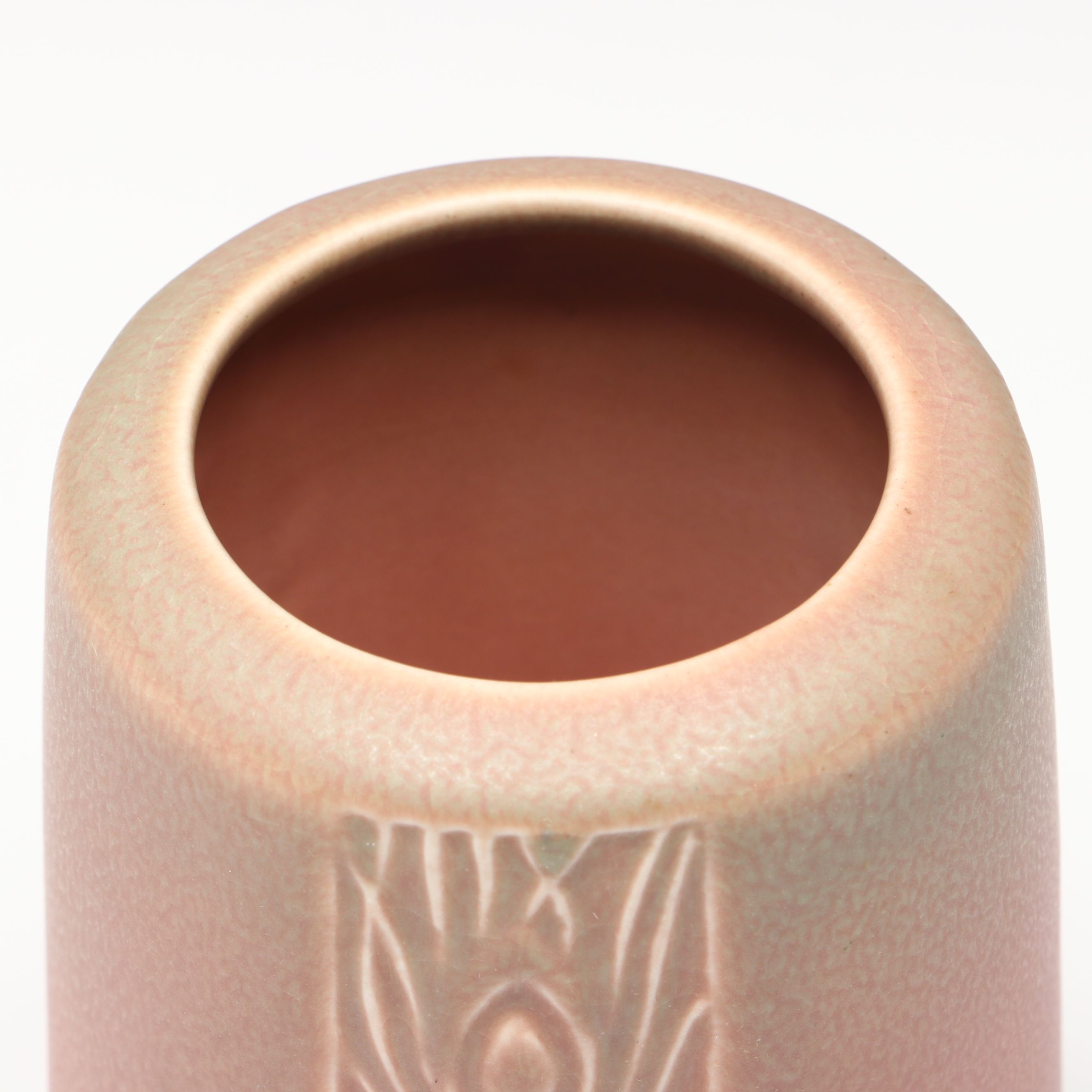 Rookwood Pottery Art Deco Peacock Feather Gradient Vase, 1926