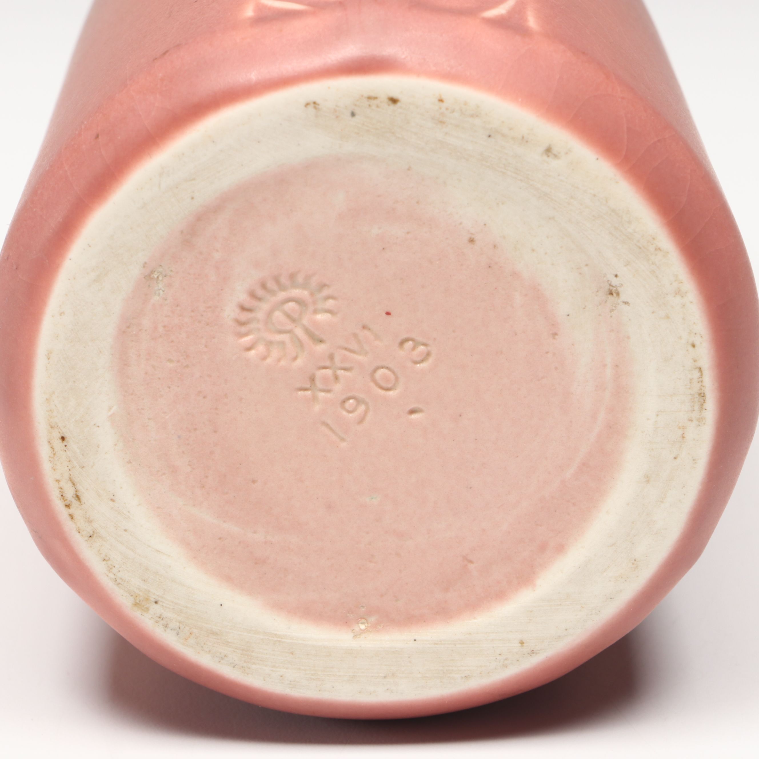 Rookwood Pottery Art Deco Peacock Feather Gradient Vase, 1926