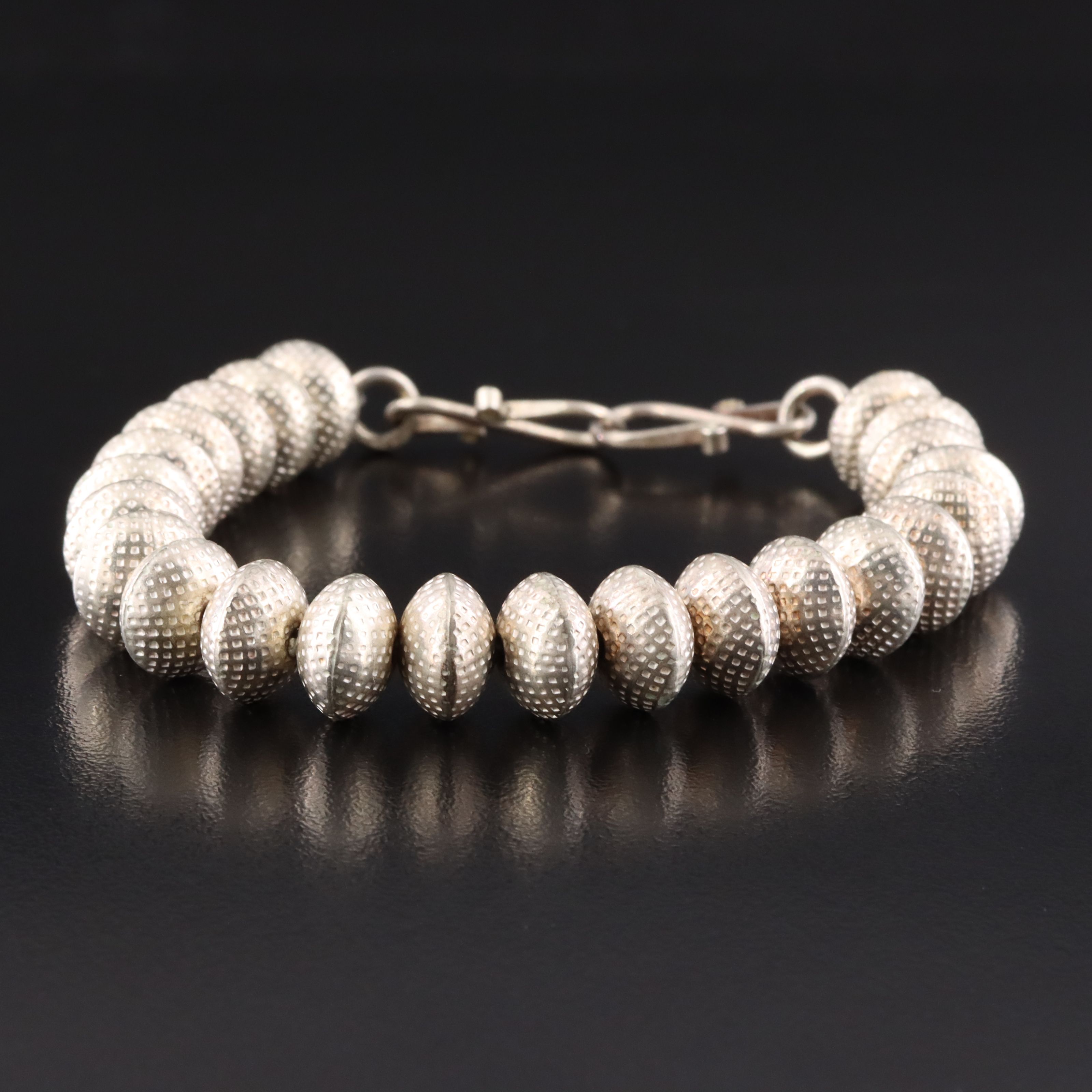 Artisan Sterling Bead Bracelet