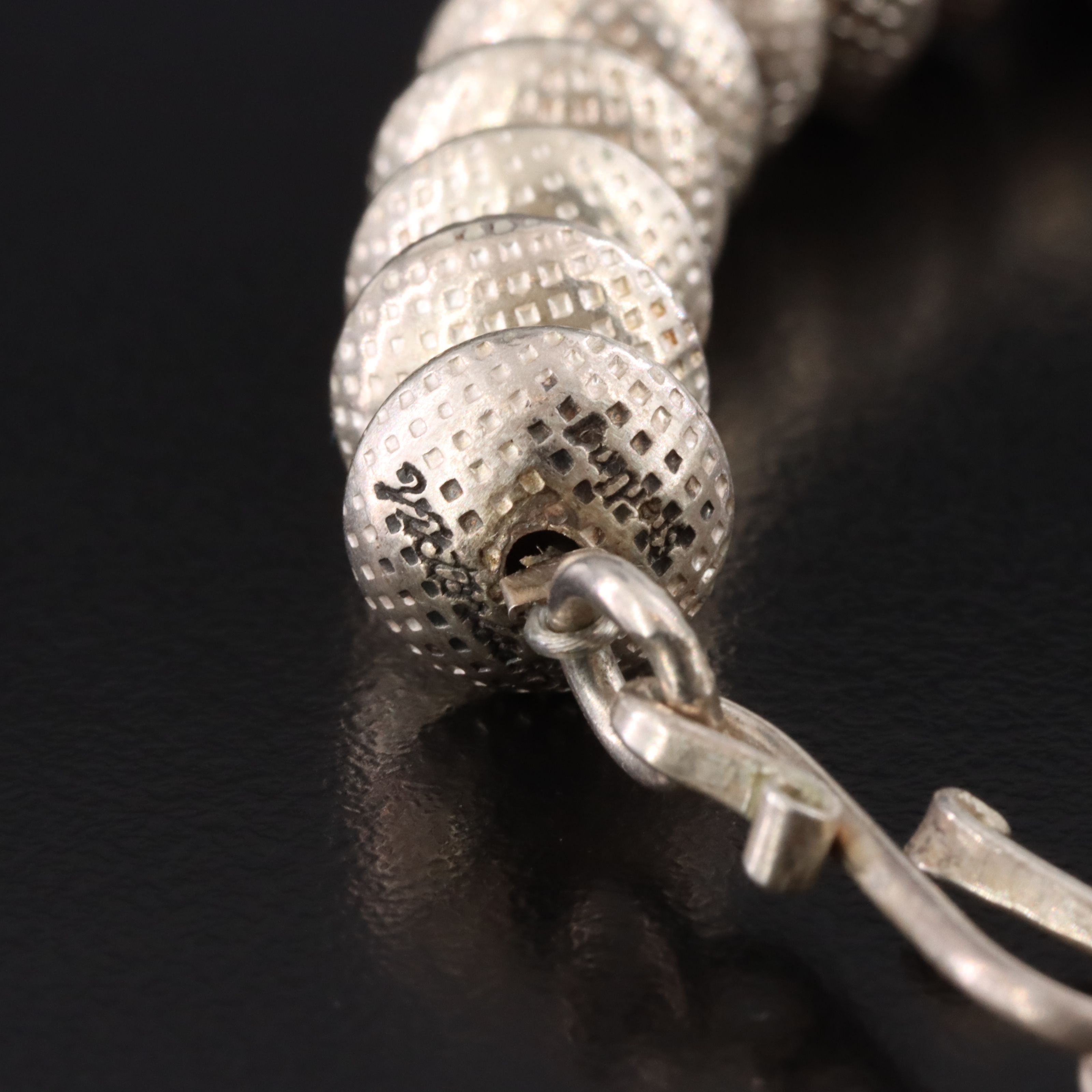 Artisan Sterling Bead Bracelet