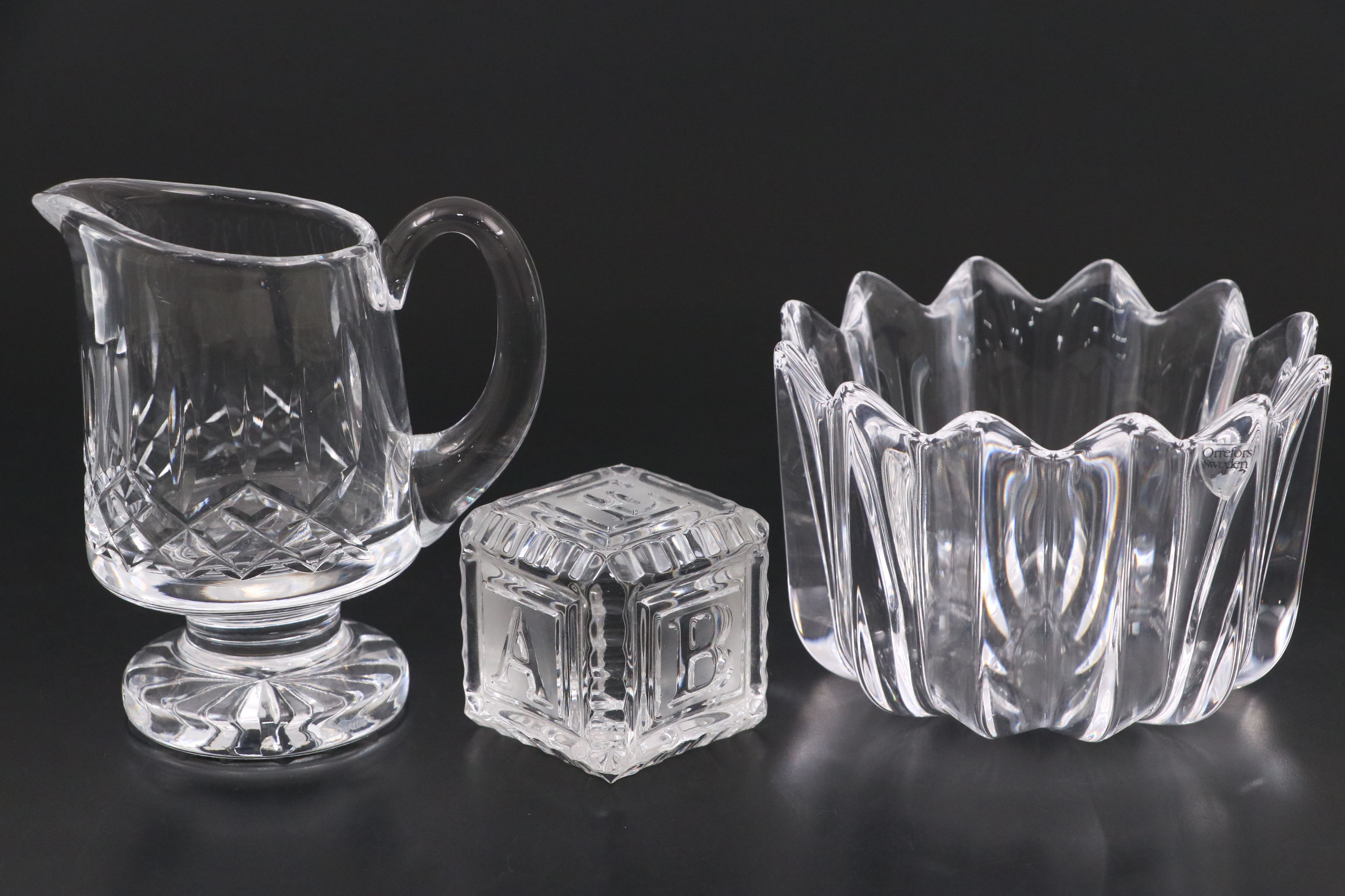Waterford "Millennium Series: Happiness" Toasting Flutes and Other Crystal Décor