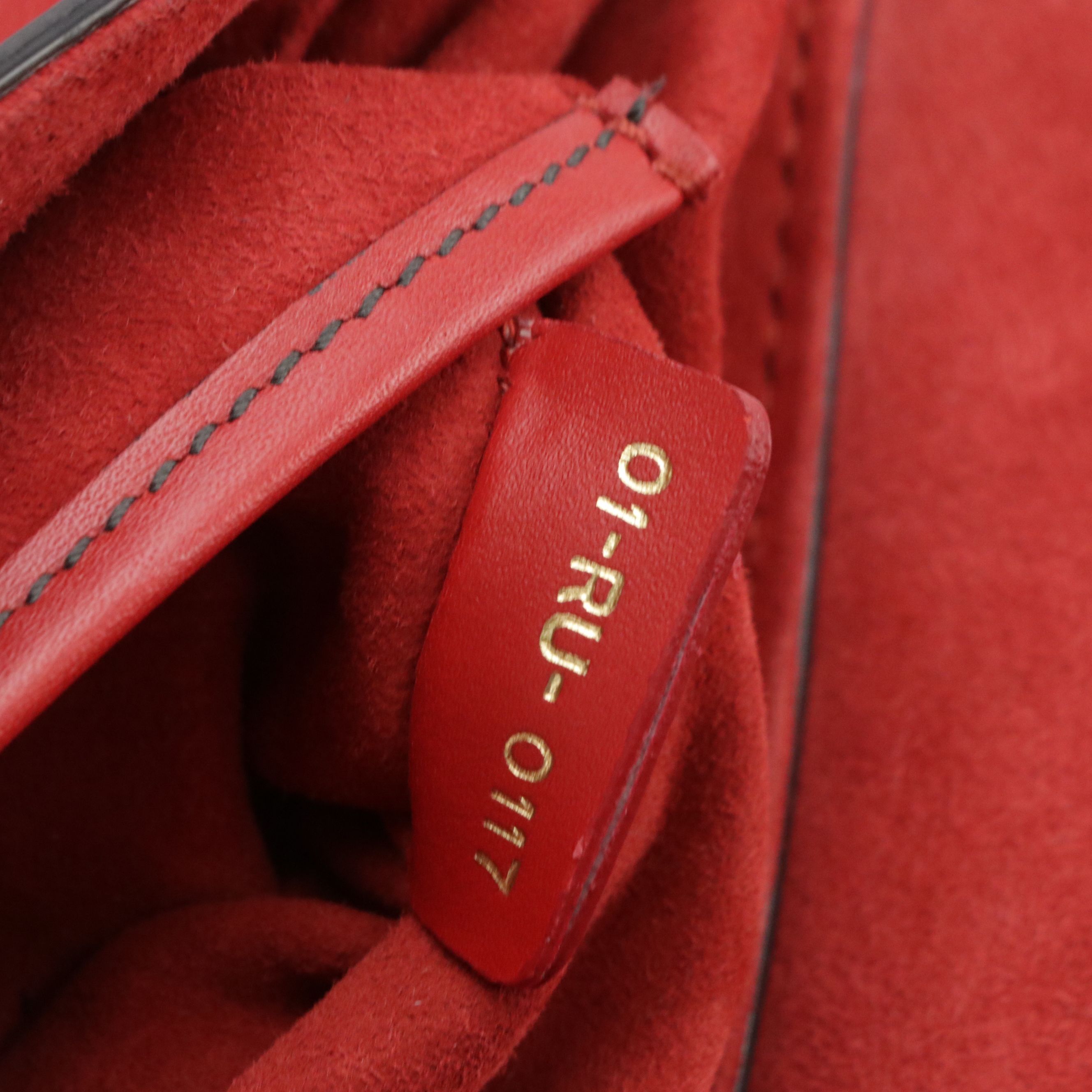 Christian Dior Full Flap J'ADIOR Strap Shoulder Bag in Red Calfskin Leather