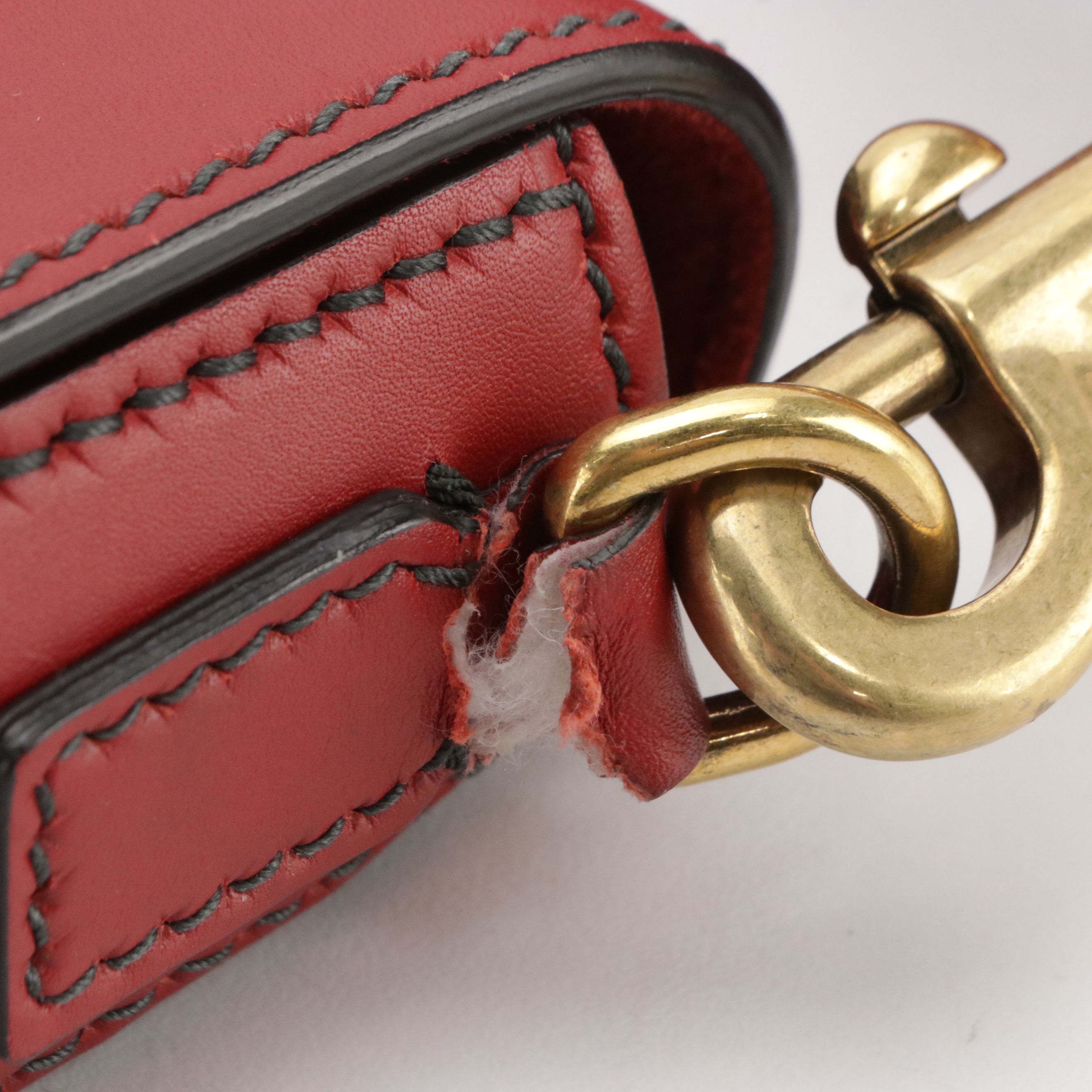 Christian Dior Full Flap J'ADIOR Strap Shoulder Bag in Red Calfskin Leather