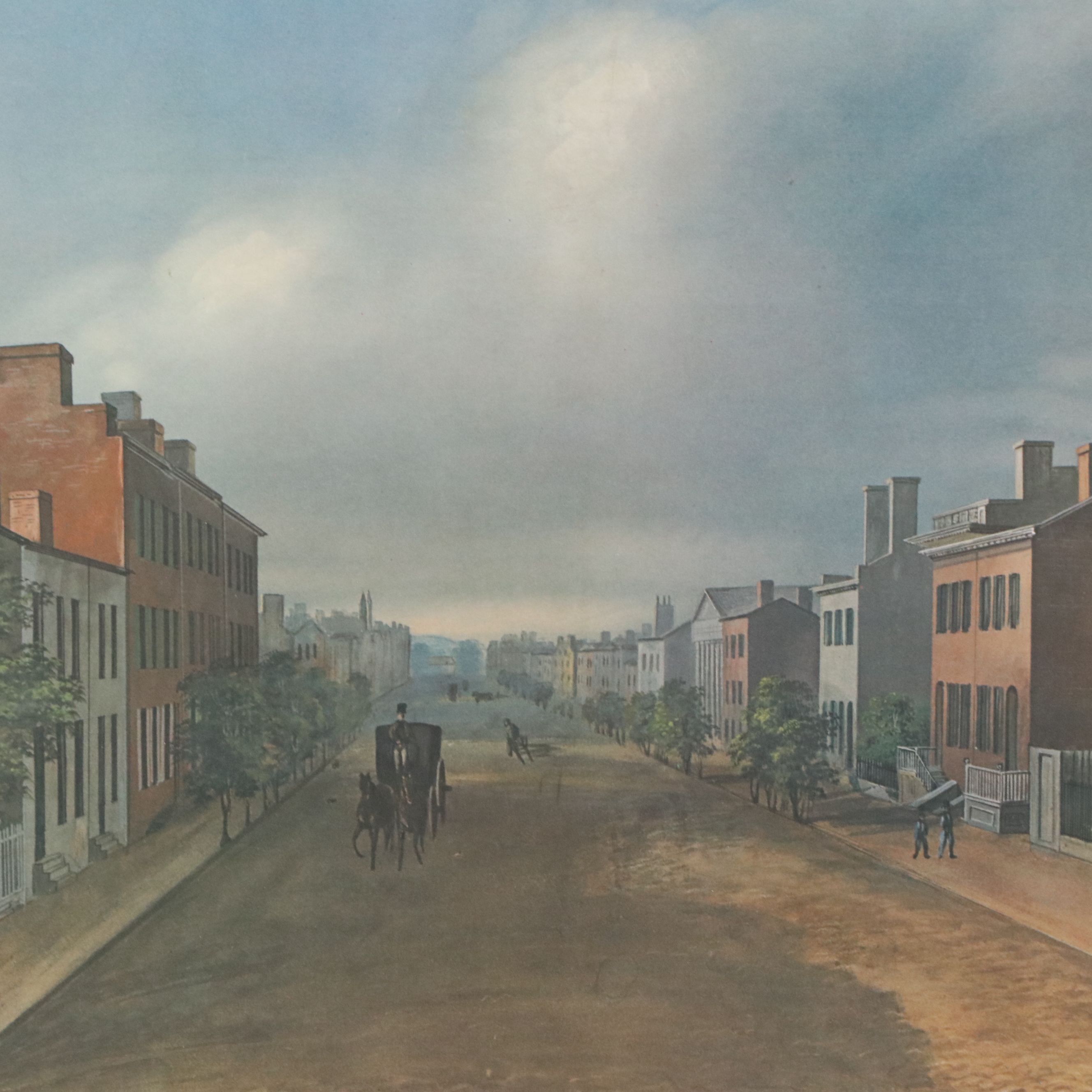 After John Caspar Wild Offset Lithograph "Cincinnati 1835...", Circa 2000