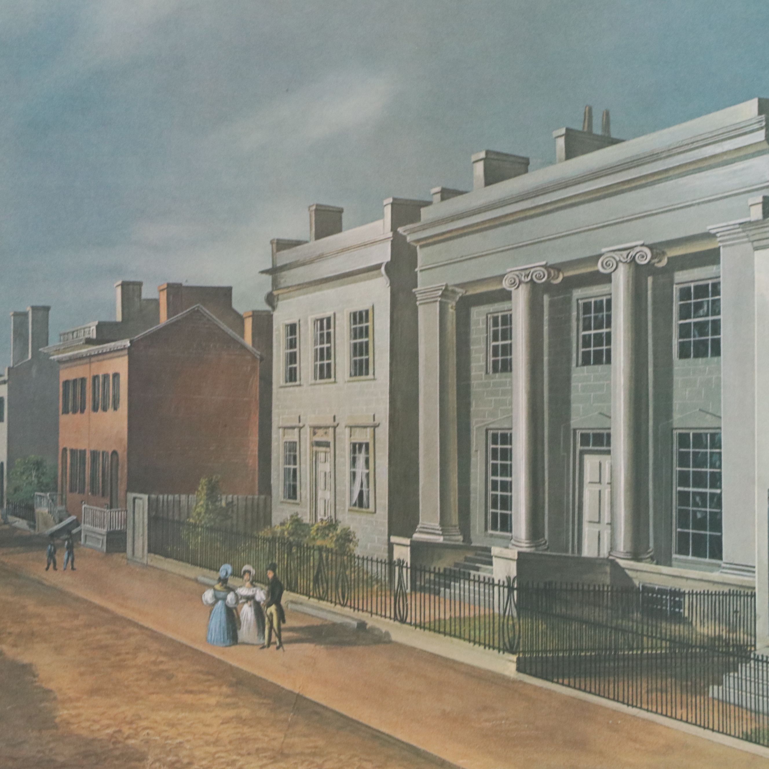 After John Caspar Wild Offset Lithograph "Cincinnati 1835...", Circa 2000