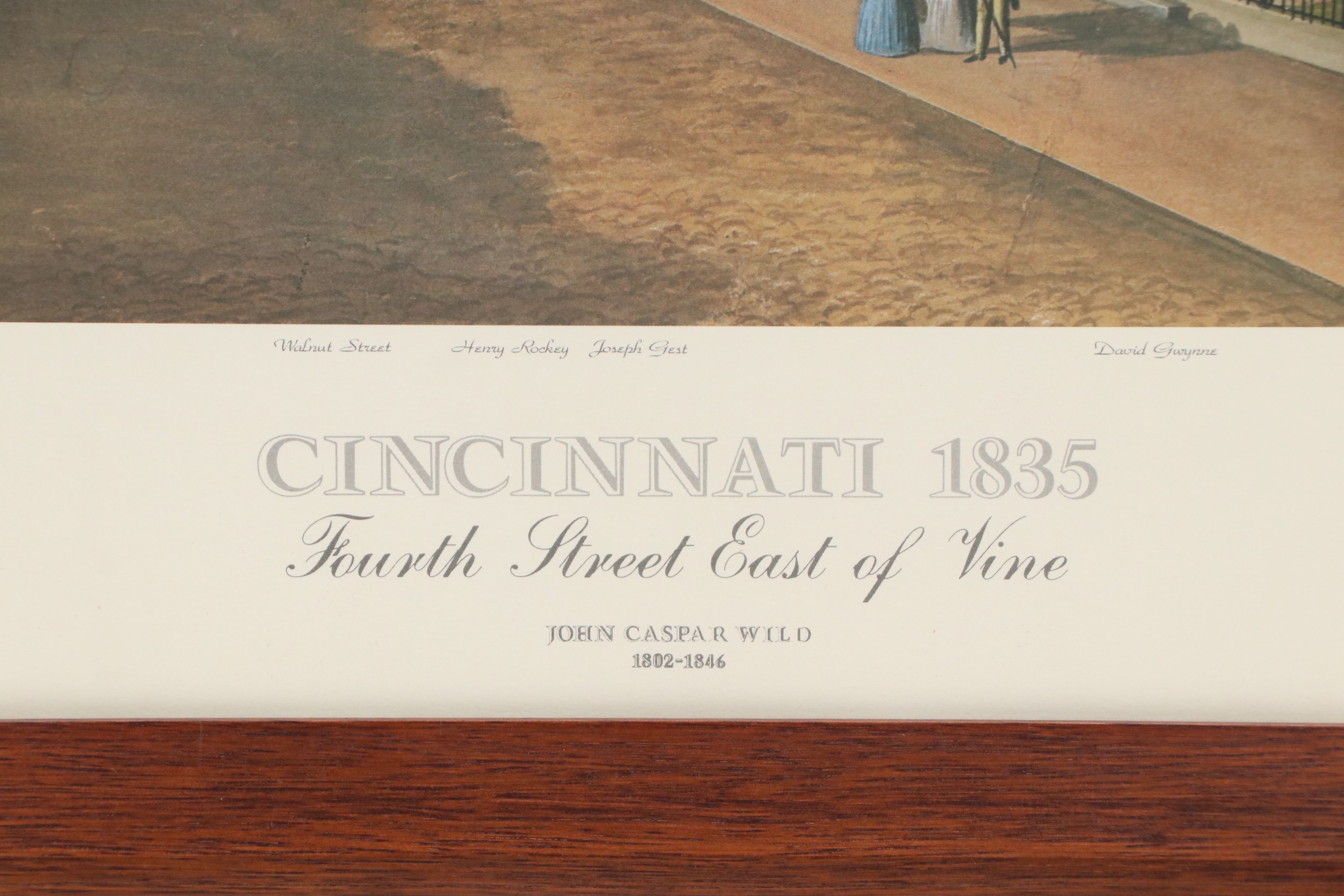 After John Caspar Wild Offset Lithograph "Cincinnati 1835...", Circa 2000