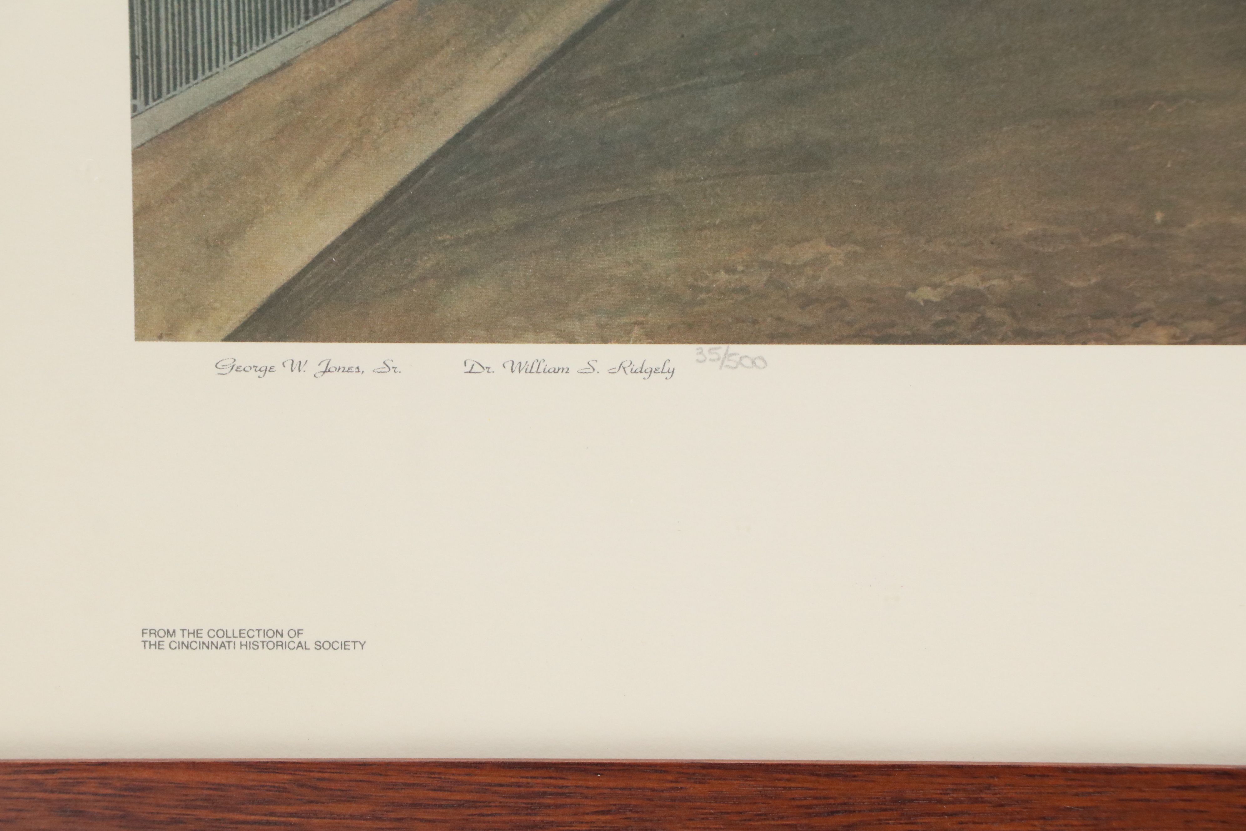 After John Caspar Wild Offset Lithograph "Cincinnati 1835...", Circa 2000