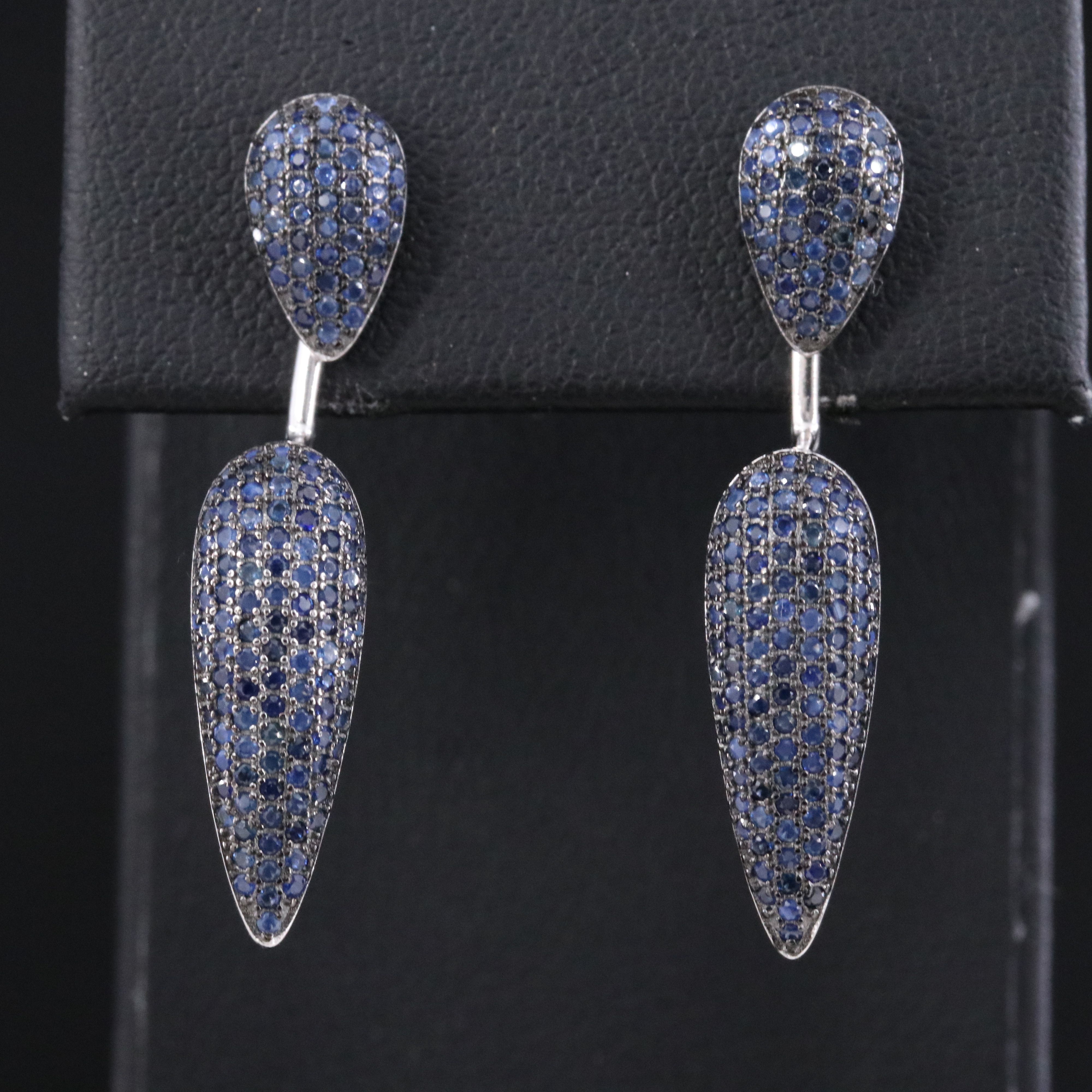 Sterling Pave Earrings with Enhancers