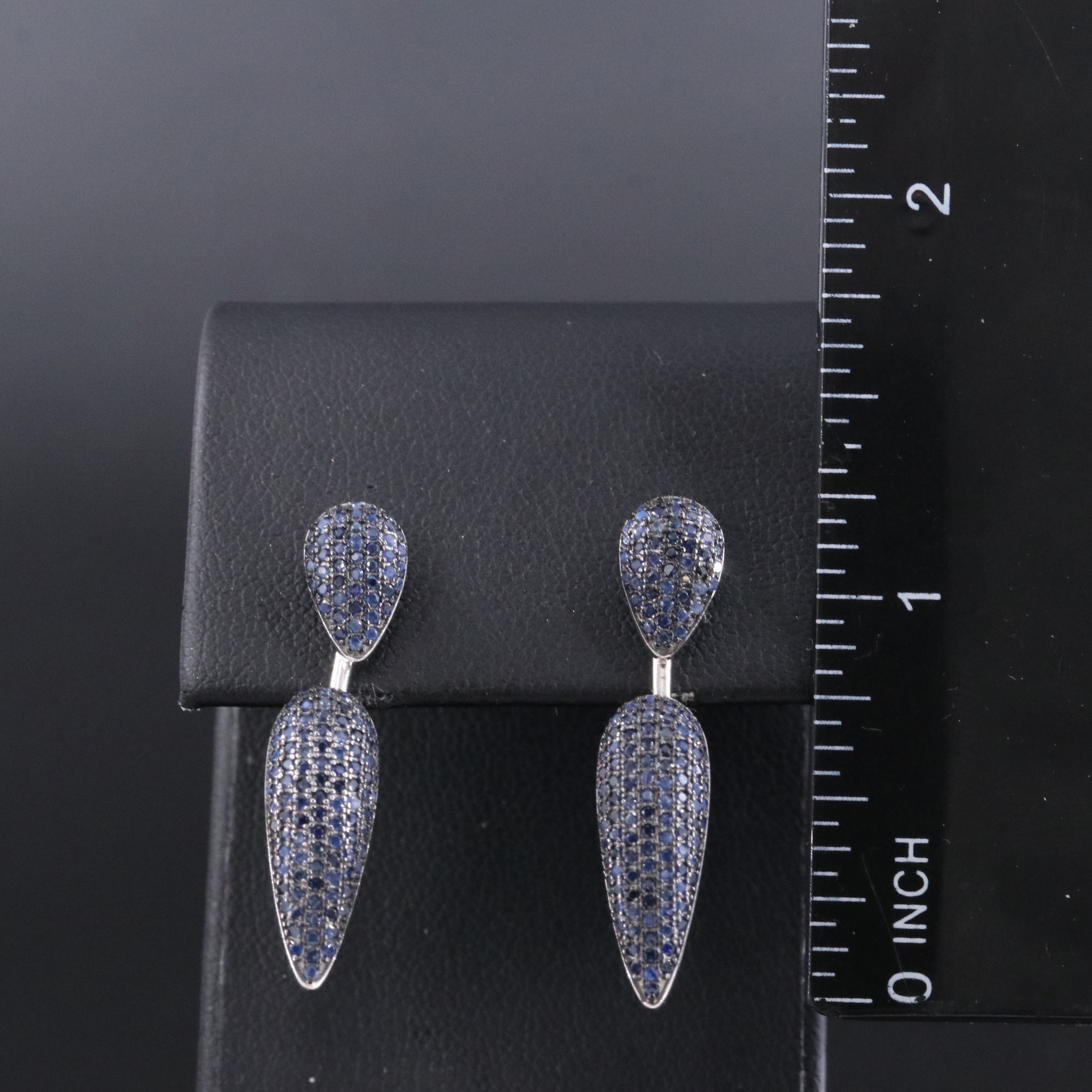 Sterling Pave Earrings with Enhancers