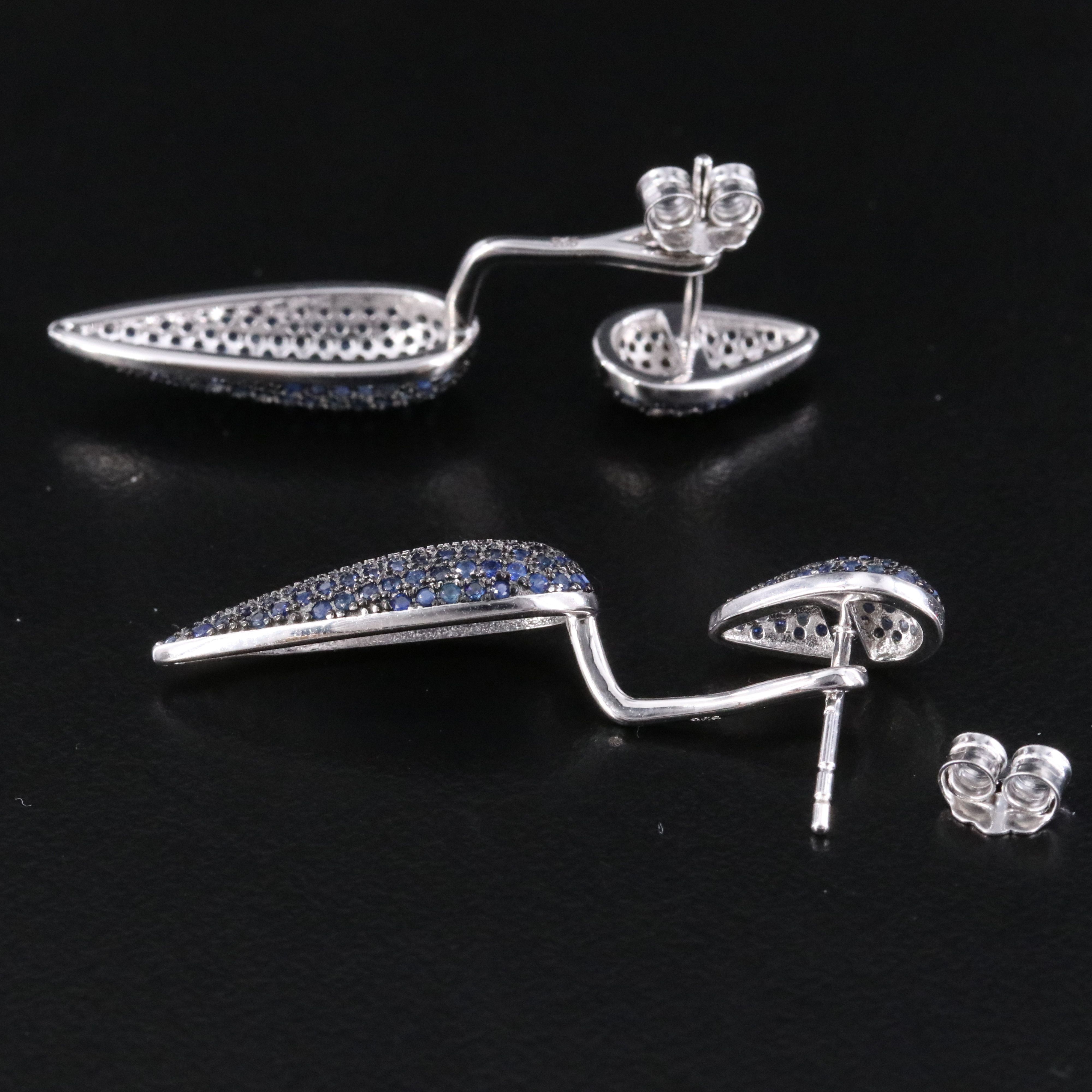 Sterling Pave Earrings with Enhancers