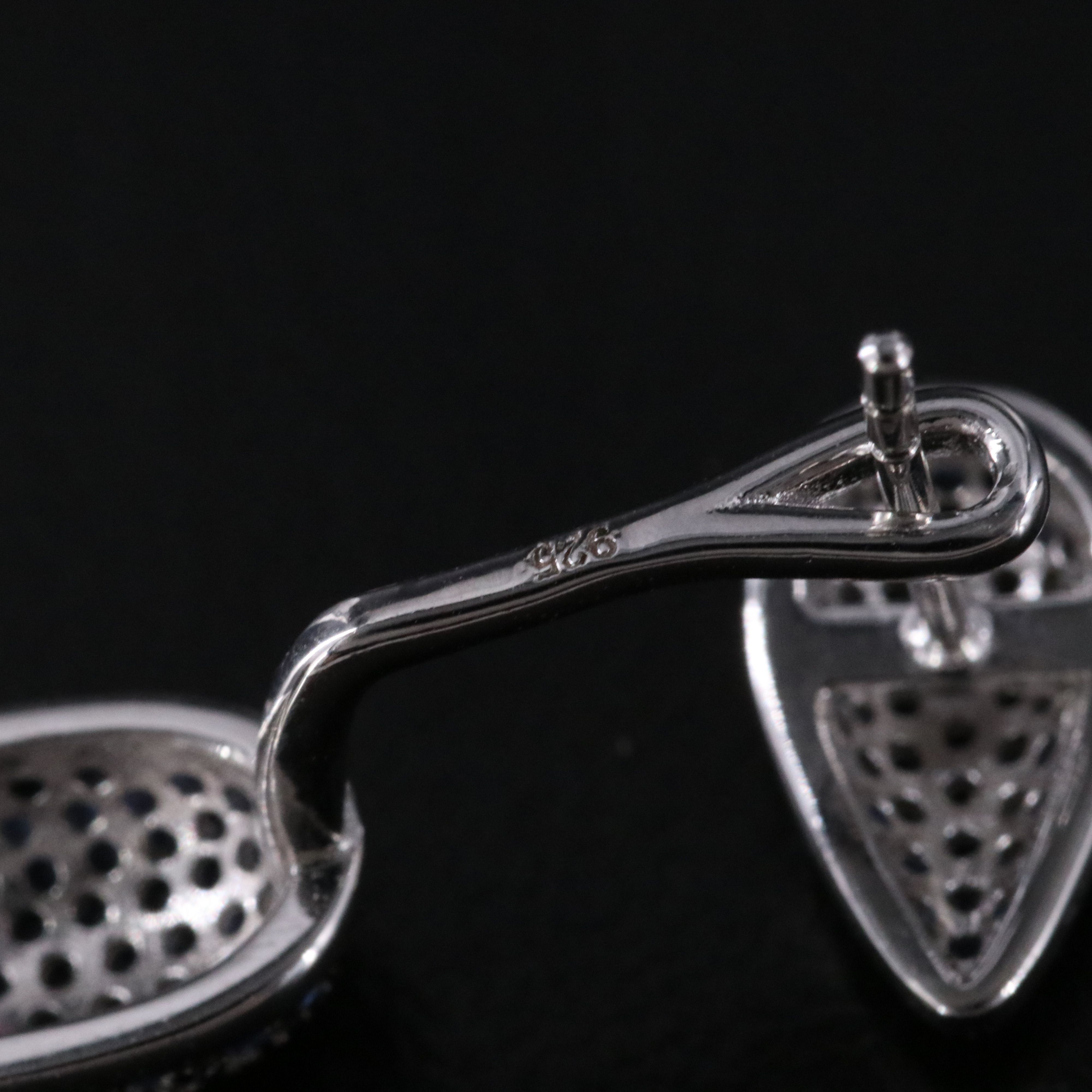 Sterling Pave Earrings with Enhancers