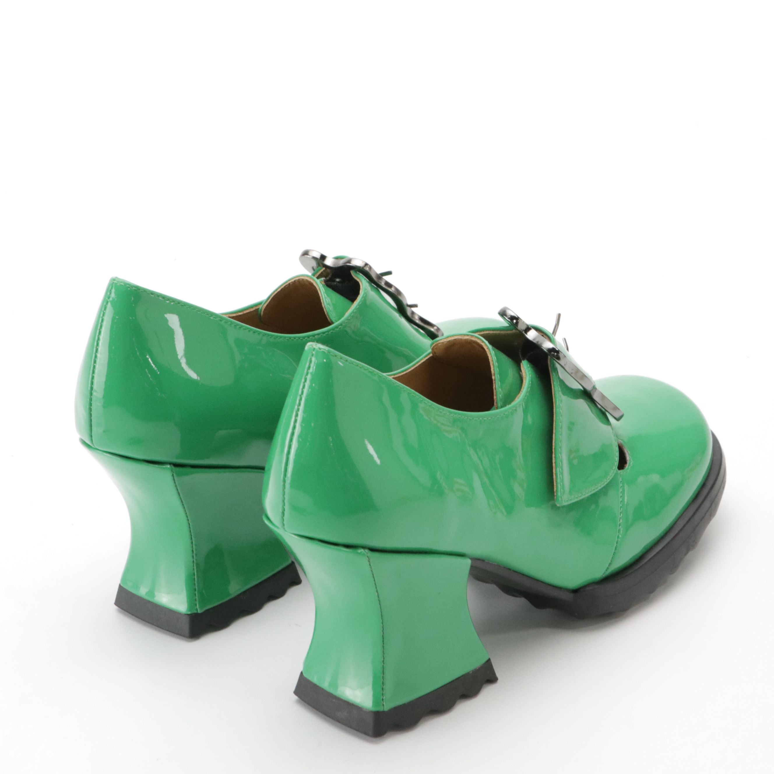 John Fluevog "Sosta" Platform Heels in Patent Leather